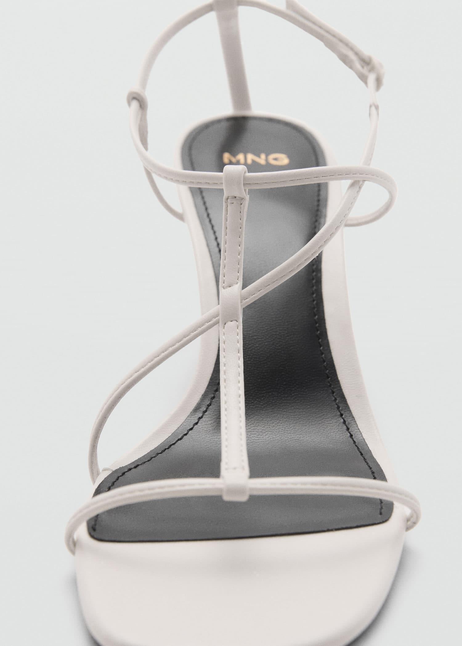 White Criss-Cross Straps Sandals, White, large image number 2