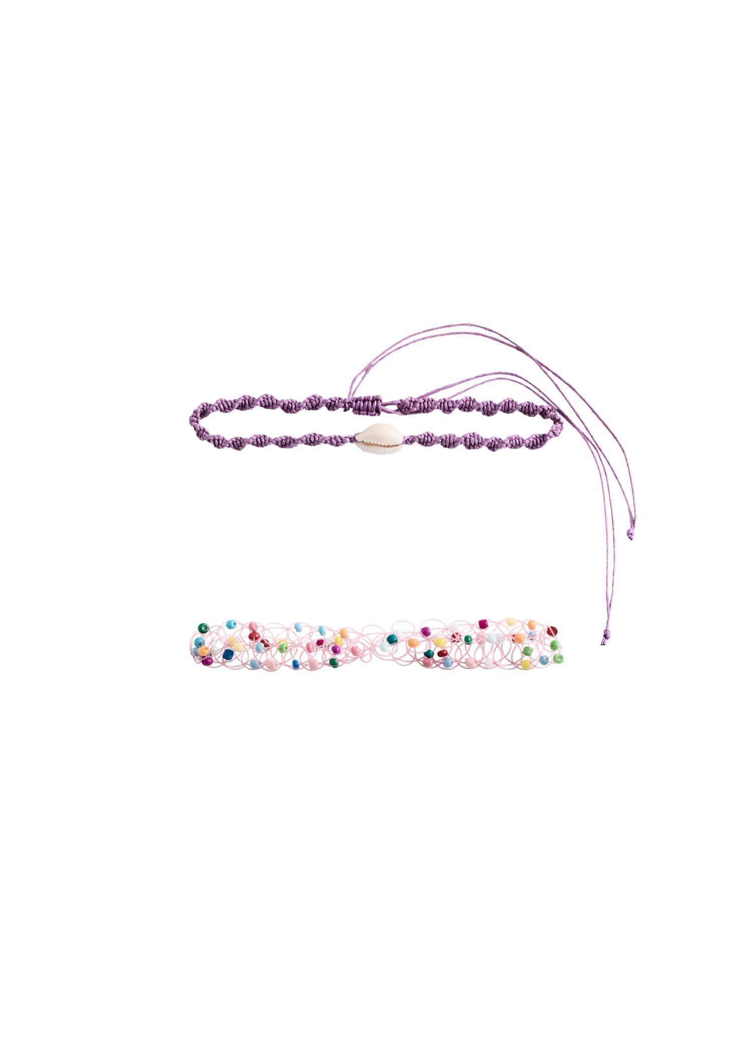 Purple Chokers - Set Of 2, Kids Girls, Light-Pastel Purple, large image number 2
