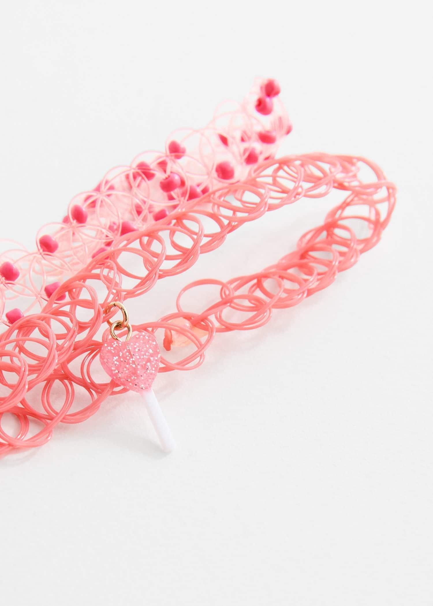 Pink Chokers - Set Of 2, Kids Girls, Pink, large image number 0