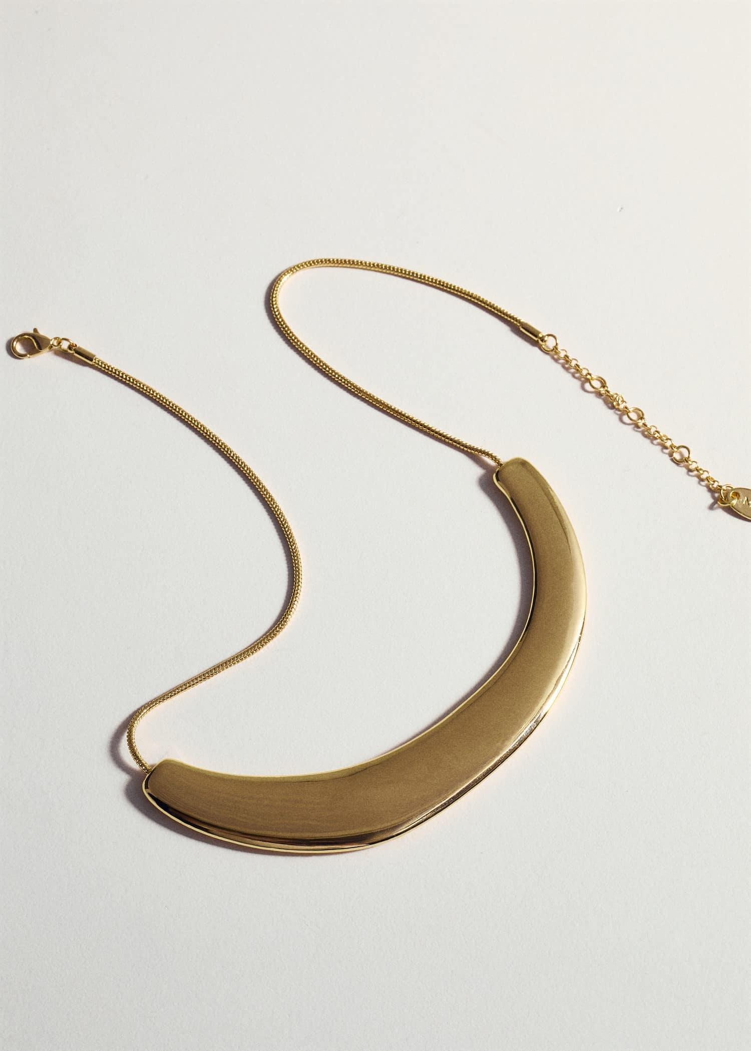 Gold Rigid Combination Necklace, 0201_OR, large image number 1