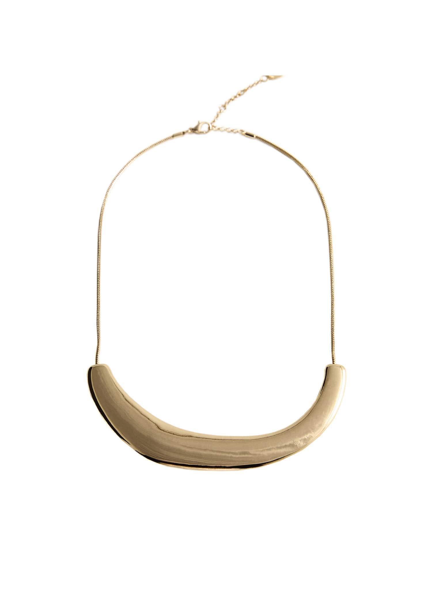 Gold Rigid Combination Necklace, 0201_OR, large image number 2