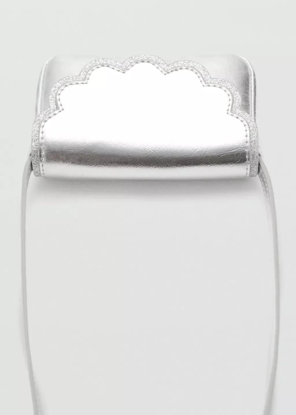 SILVER Metallic-effect bag, Baby Girl, Silver, large image number 1