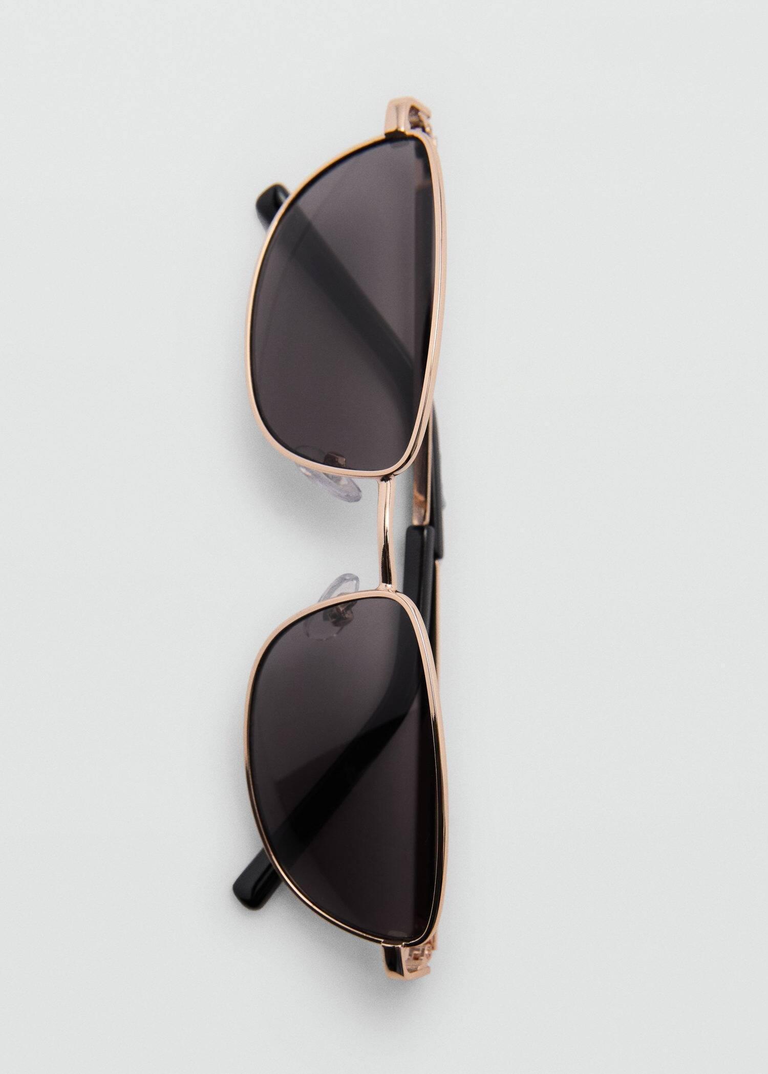 Gold Metallic Frame Sunglasses, 0201_OR, large image number 2