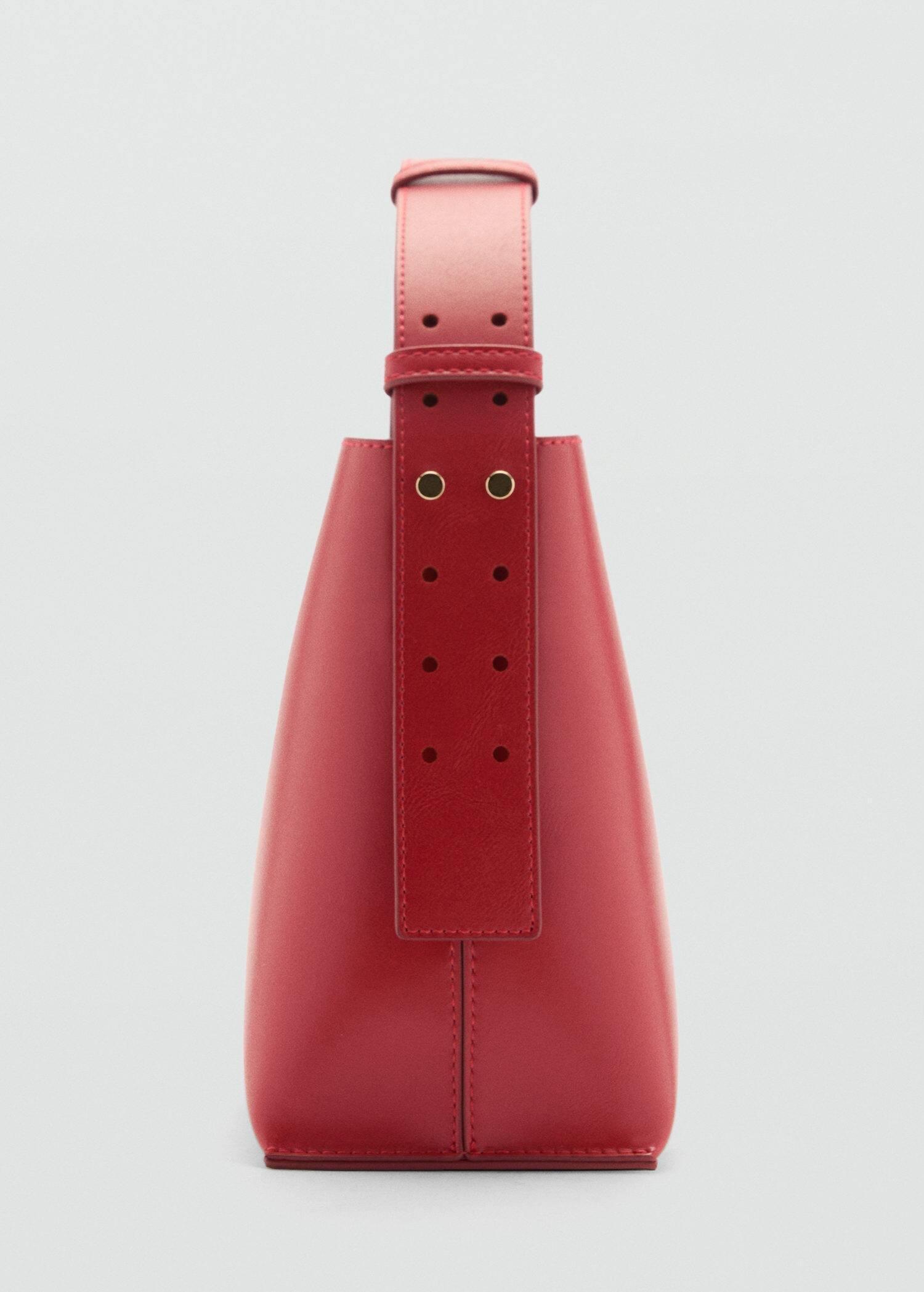 Red Mini-Shopper Shoulder Bag, Red, large image number 2