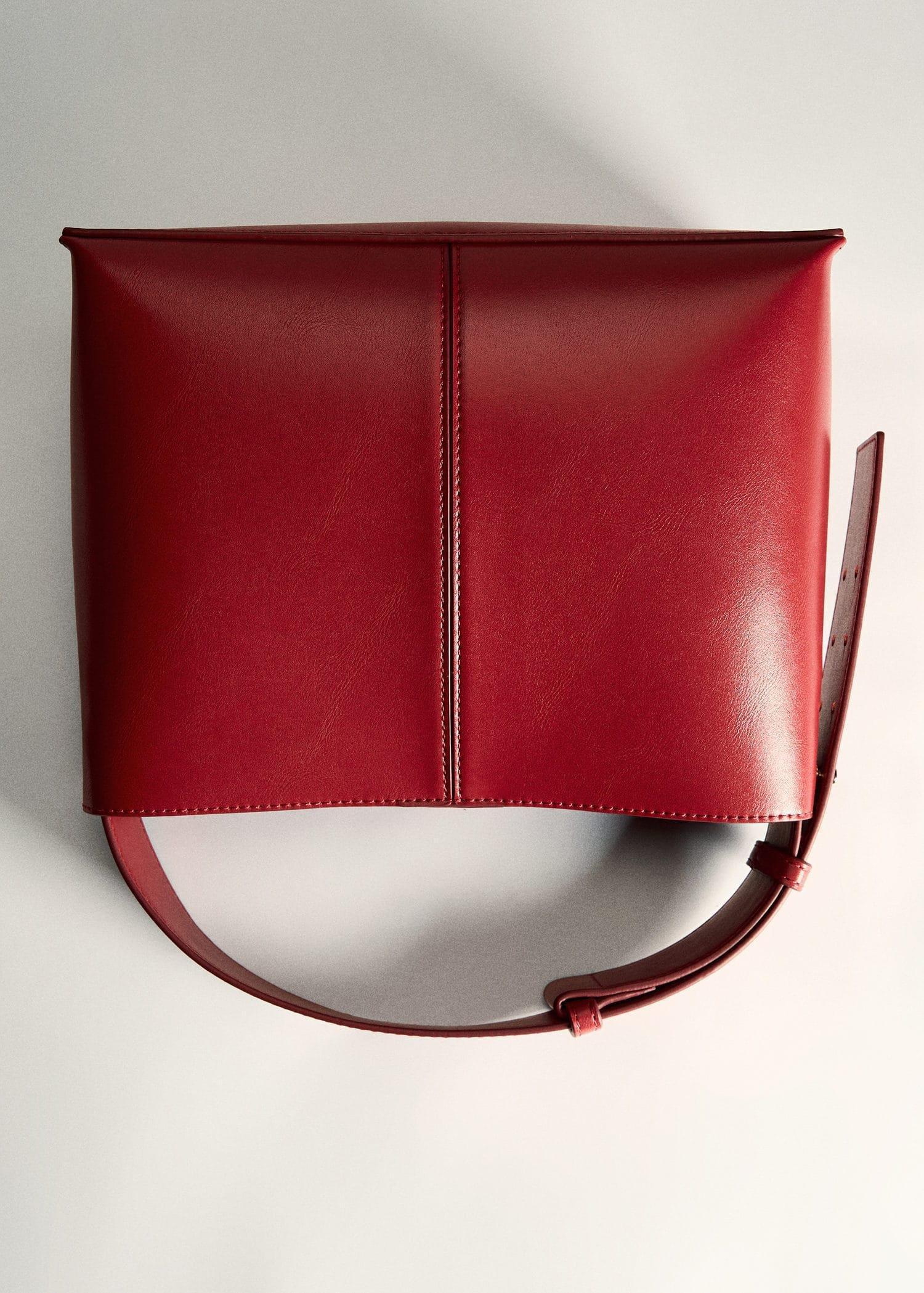 Mango Red Mini Shopper Shoulder Bag Azadea Lebanon