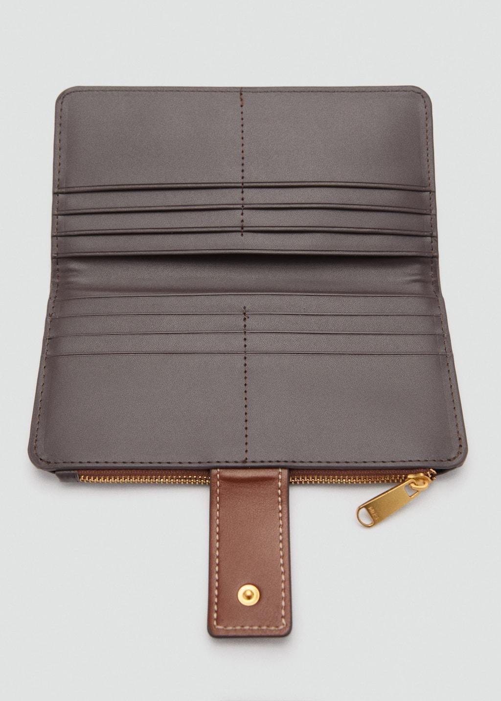 Brown Coin Purse With Printed Logo, Medium Brown, large image number 2