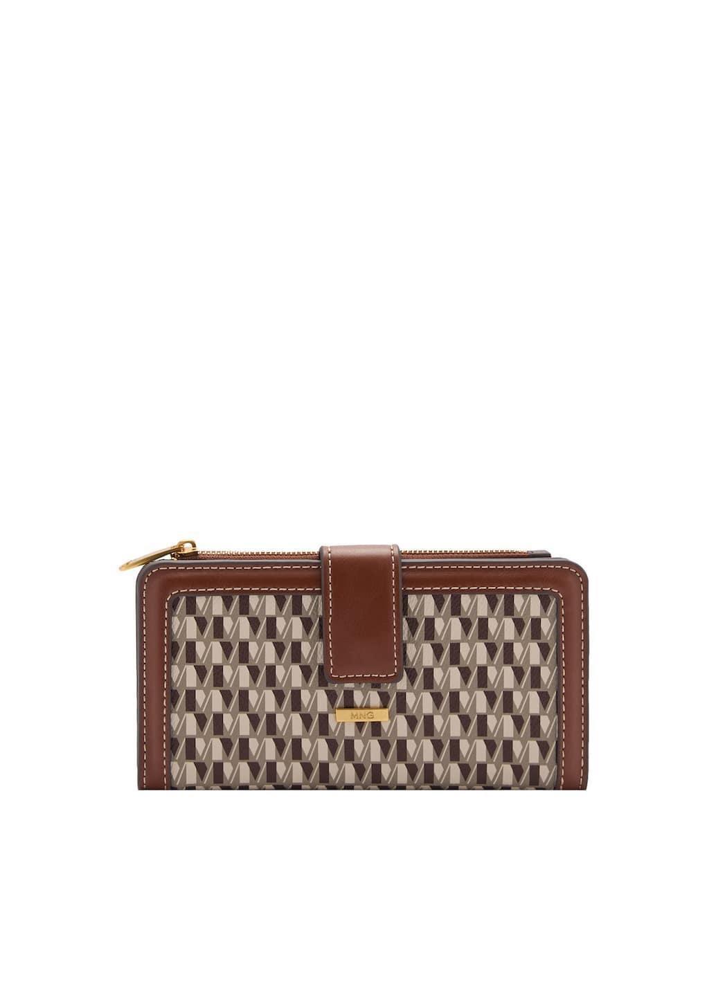 Brown Coin Purse With Printed Logo, Medium Brown, large image number 3