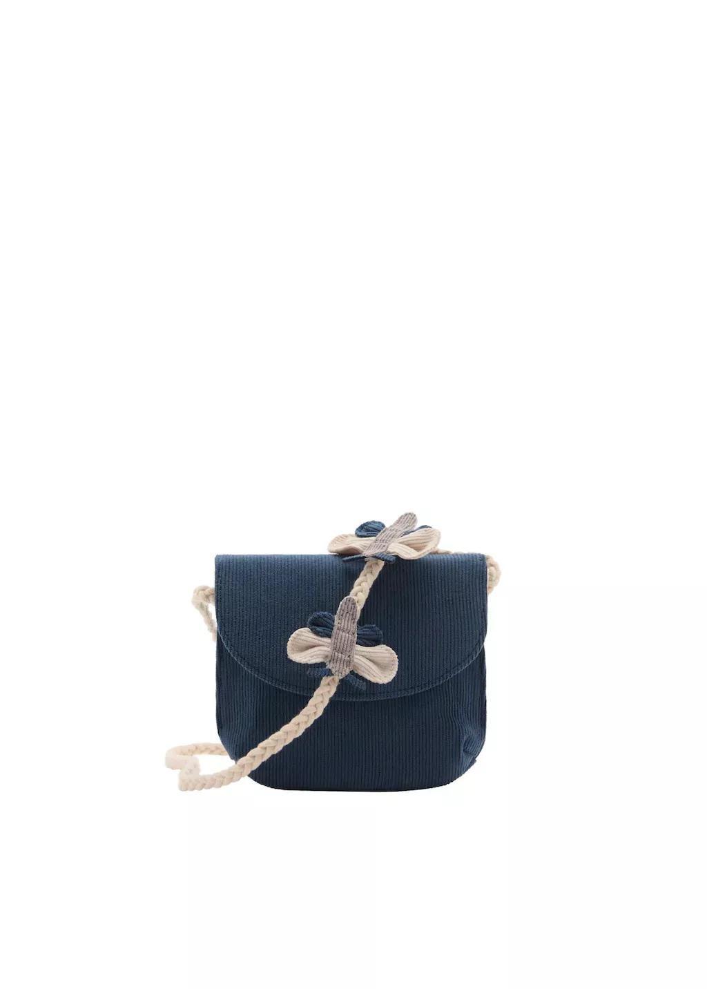 Turquoise Corduroy Mini Bag, Baby Girl, Turquoise - Aqua, large image number 3