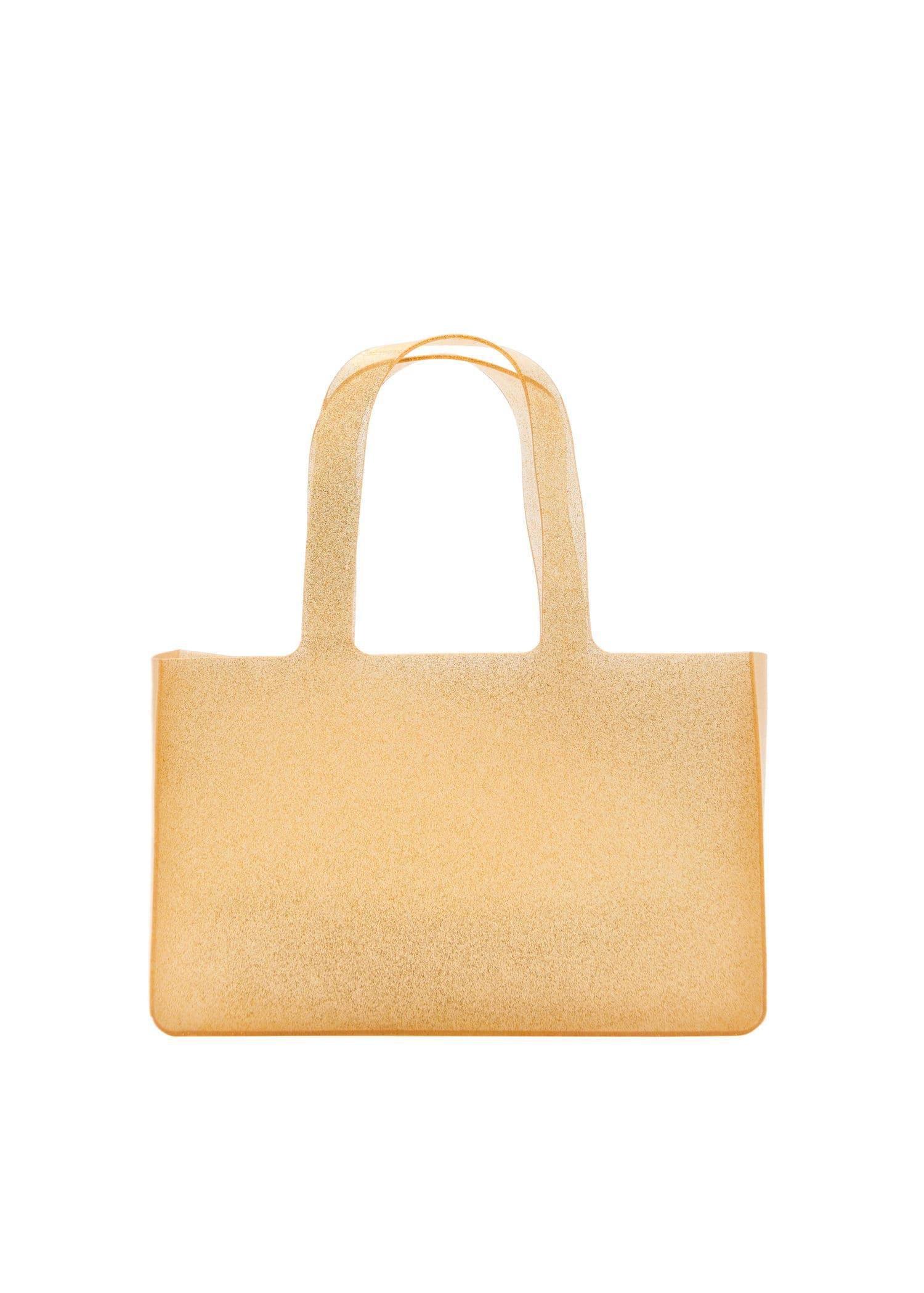Gold Semi-Transparent Shiny Bag, Gold, large image number 3