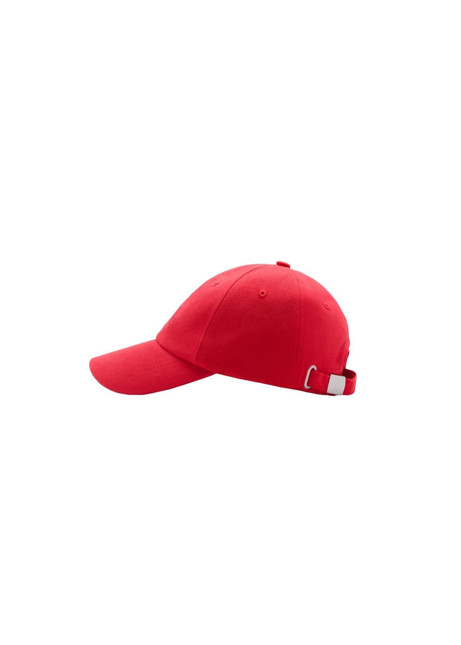 Red Embroidered Message Cap, Red, large image number 3