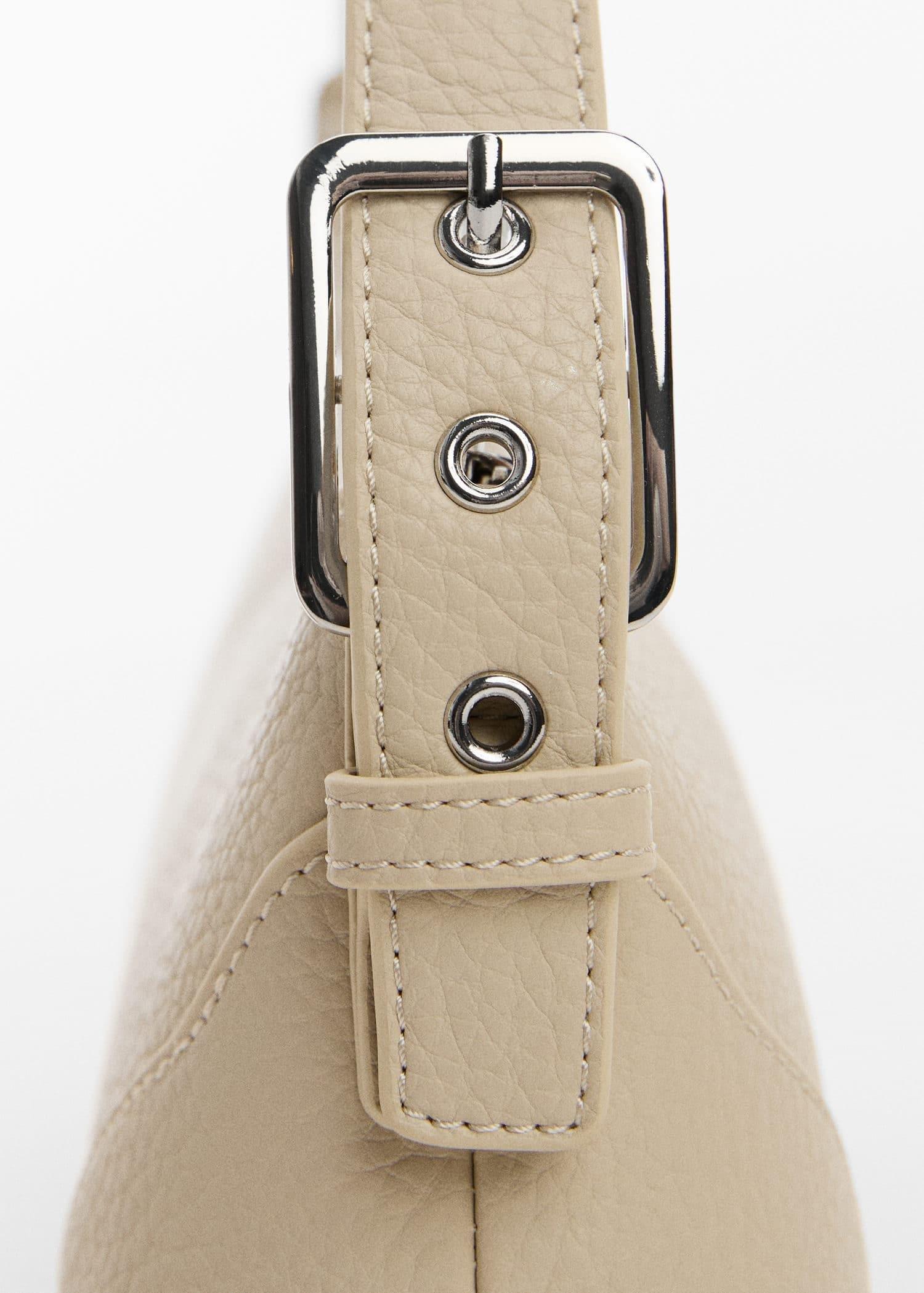 Grey Lt Pastel Shoulder Bag With Buckle, Light Pastel Grey, large image number 1