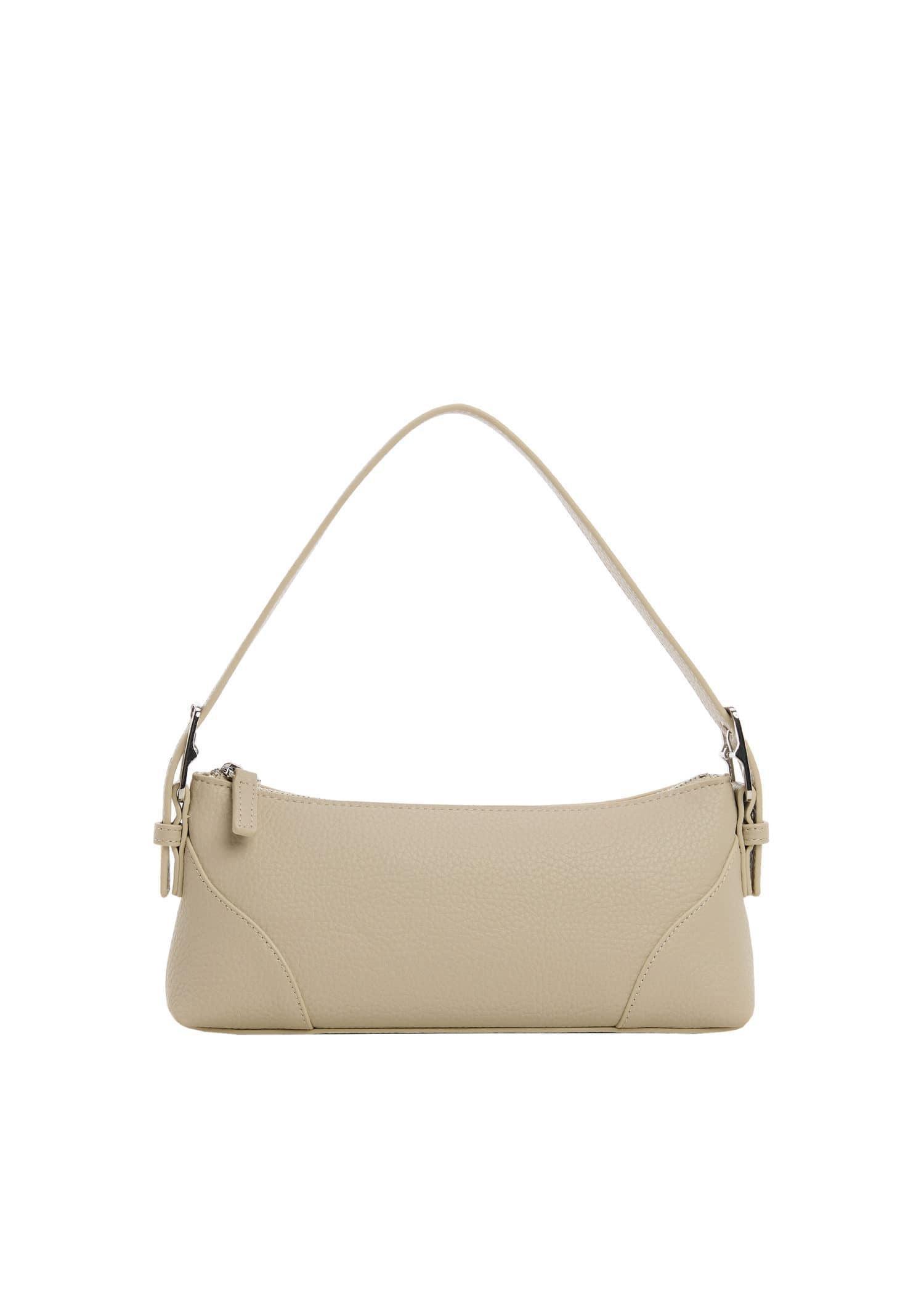 Grey Lt Pastel Shoulder Bag With Buckle, Light Pastel Grey, large image number 3
