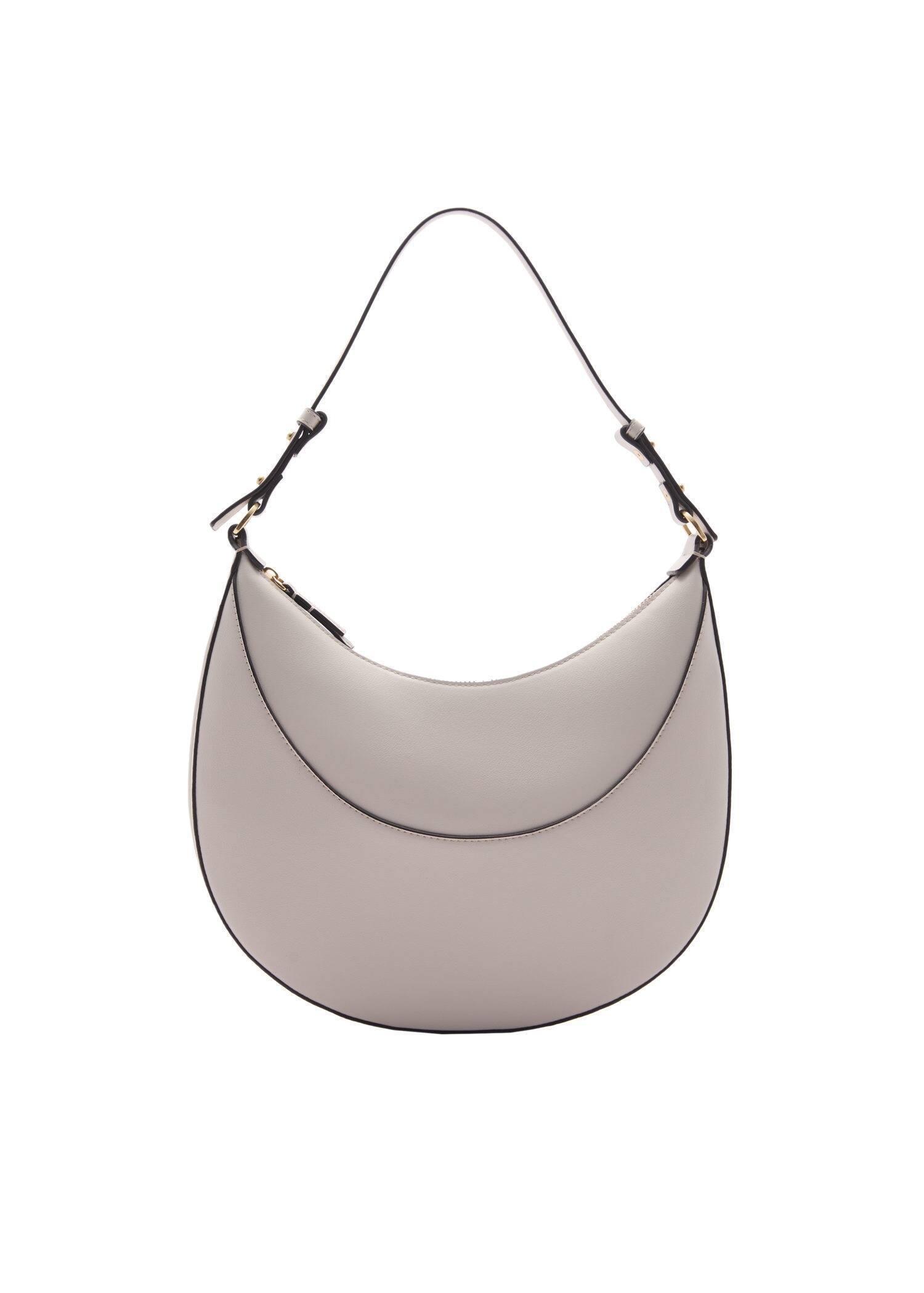 Beige Short-Handle Shoulder Bag, Light Beige, large image number 3