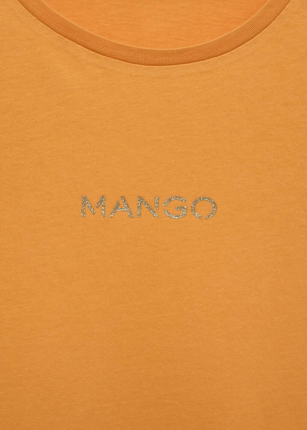 Yellow Logo Cotton T-Shirt, , large image number 3