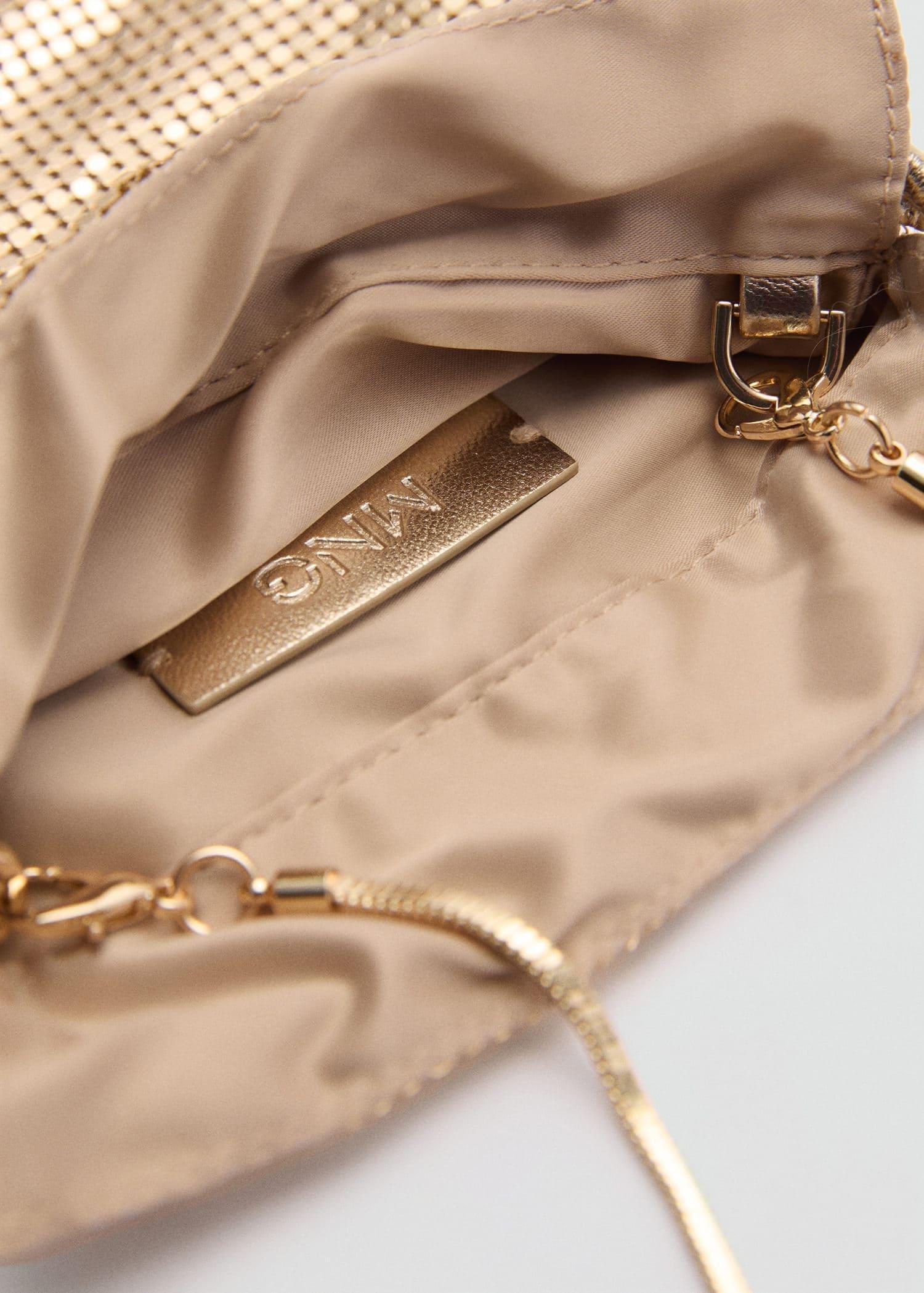 Gold Sequin Handbag, Gold, large image number 2