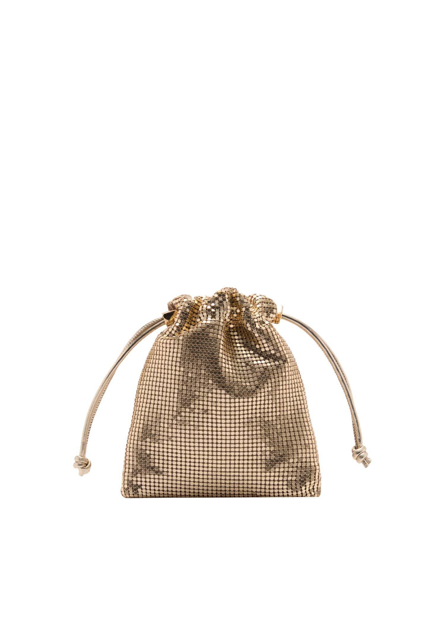 Gold Sequin Handbag, Gold, large image number 3