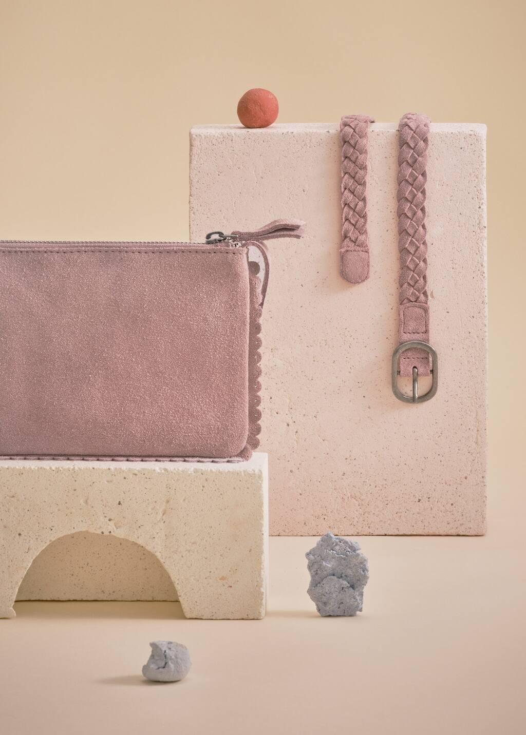 Pink Lt-Pastel Leather Bag, Kids Girl, Light-Pastel Pink, large image number 4