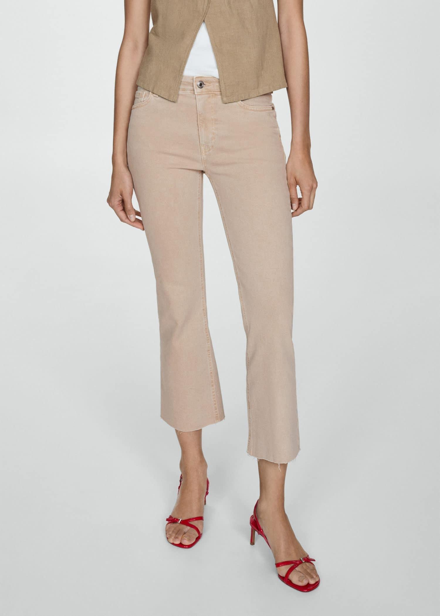 Brown Lt Pastel Jeans Sienna Flare Crop, , large image number 0
