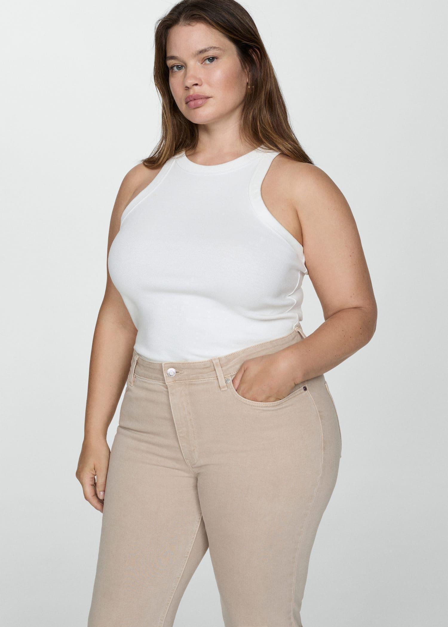Brown Lt Pastel Jeans Sienna Flare Crop, , large image number 7