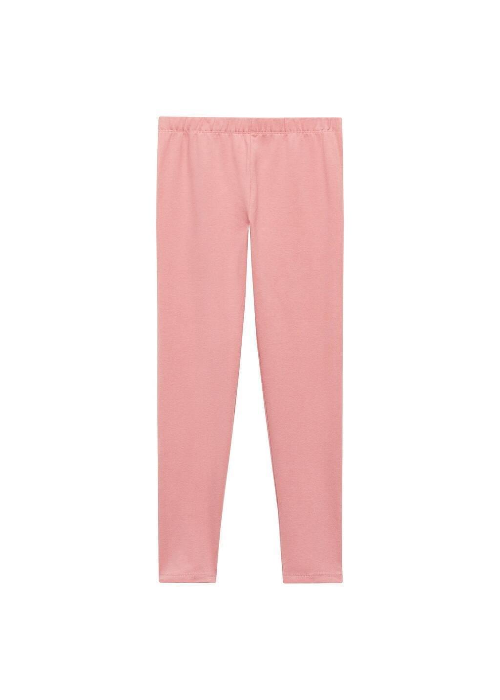Pink Essential Cotton Leggings, Kids Girl, , large image number 0