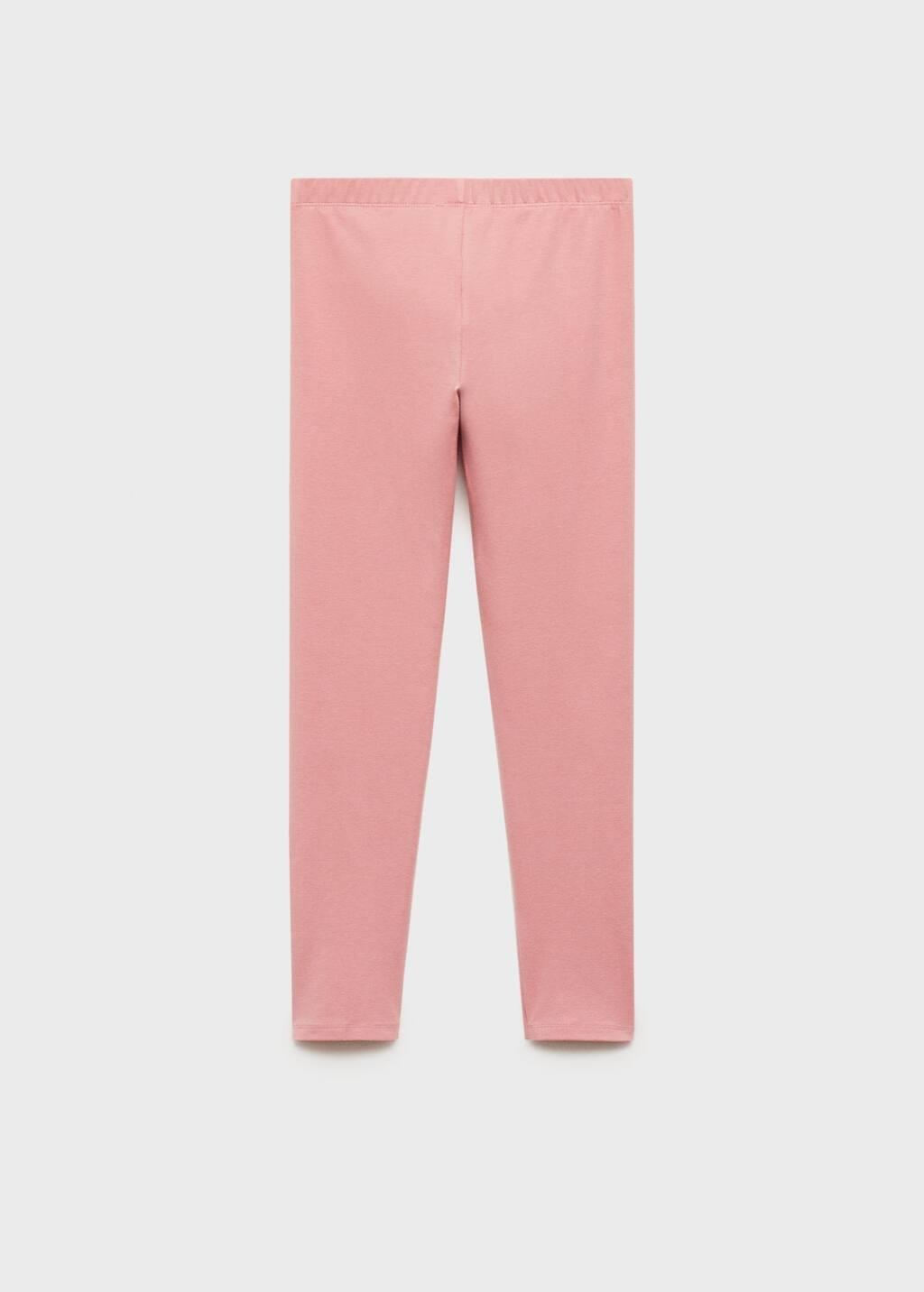 Pink Essential Cotton Leggings, Kids Girl, , large image number 1