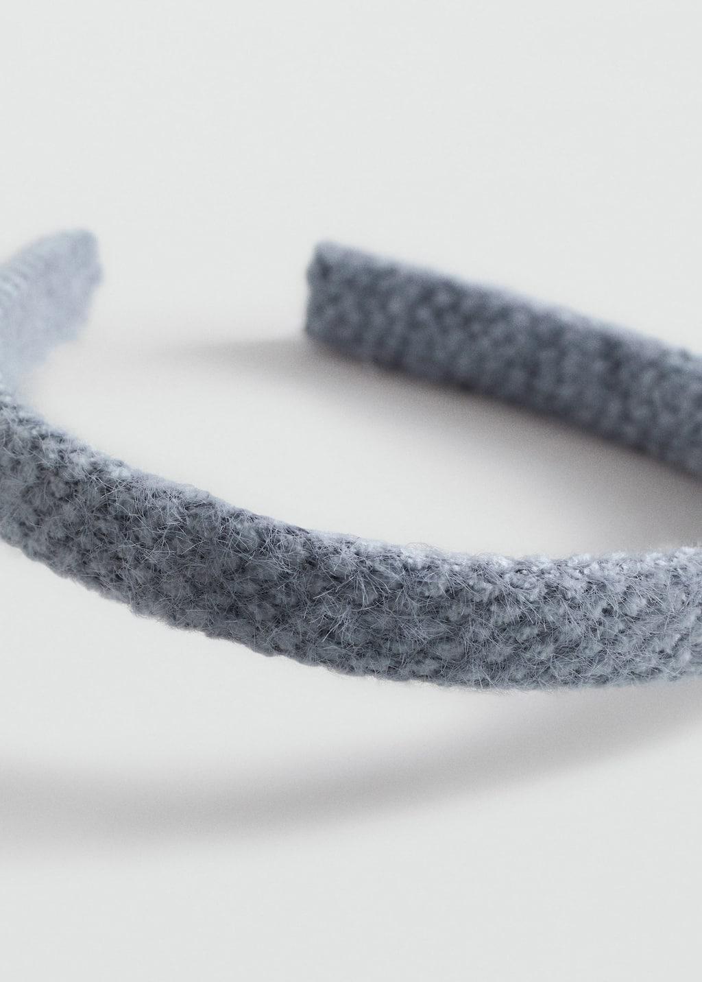 Blue Lt-Pastel Textured Headband, Kids Girl, Light-Pastel Blue, large image number 0