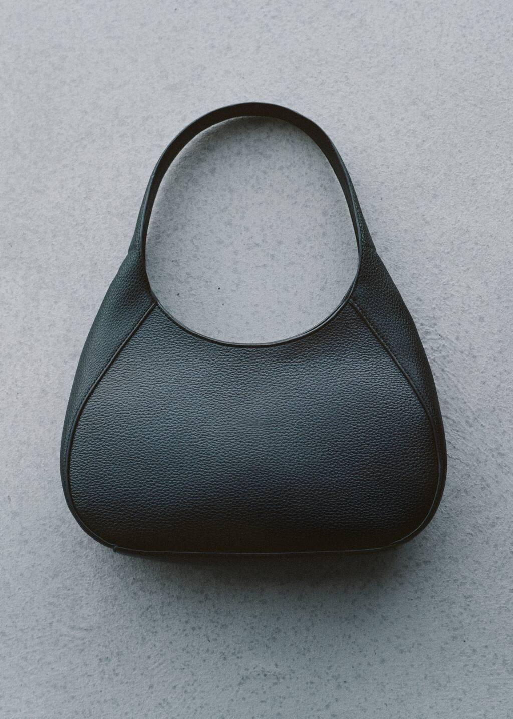 Black Short-Handle Shoulder Bag, Black, large image number 0