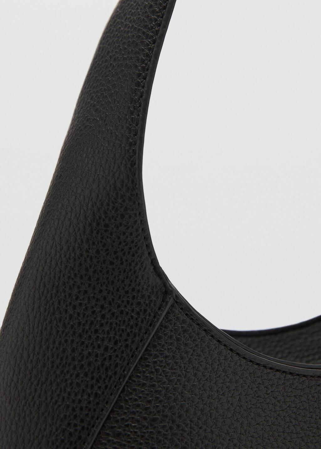 Black Short-Handle Shoulder Bag, Black, large image number 1