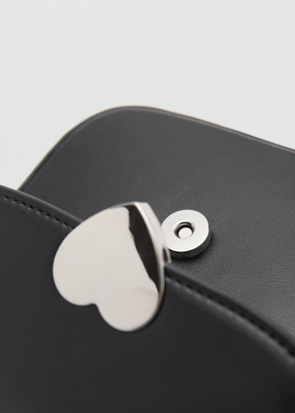 Black Leather-Effect Shoulder Bag, Kids Girl, Black, large image number 2