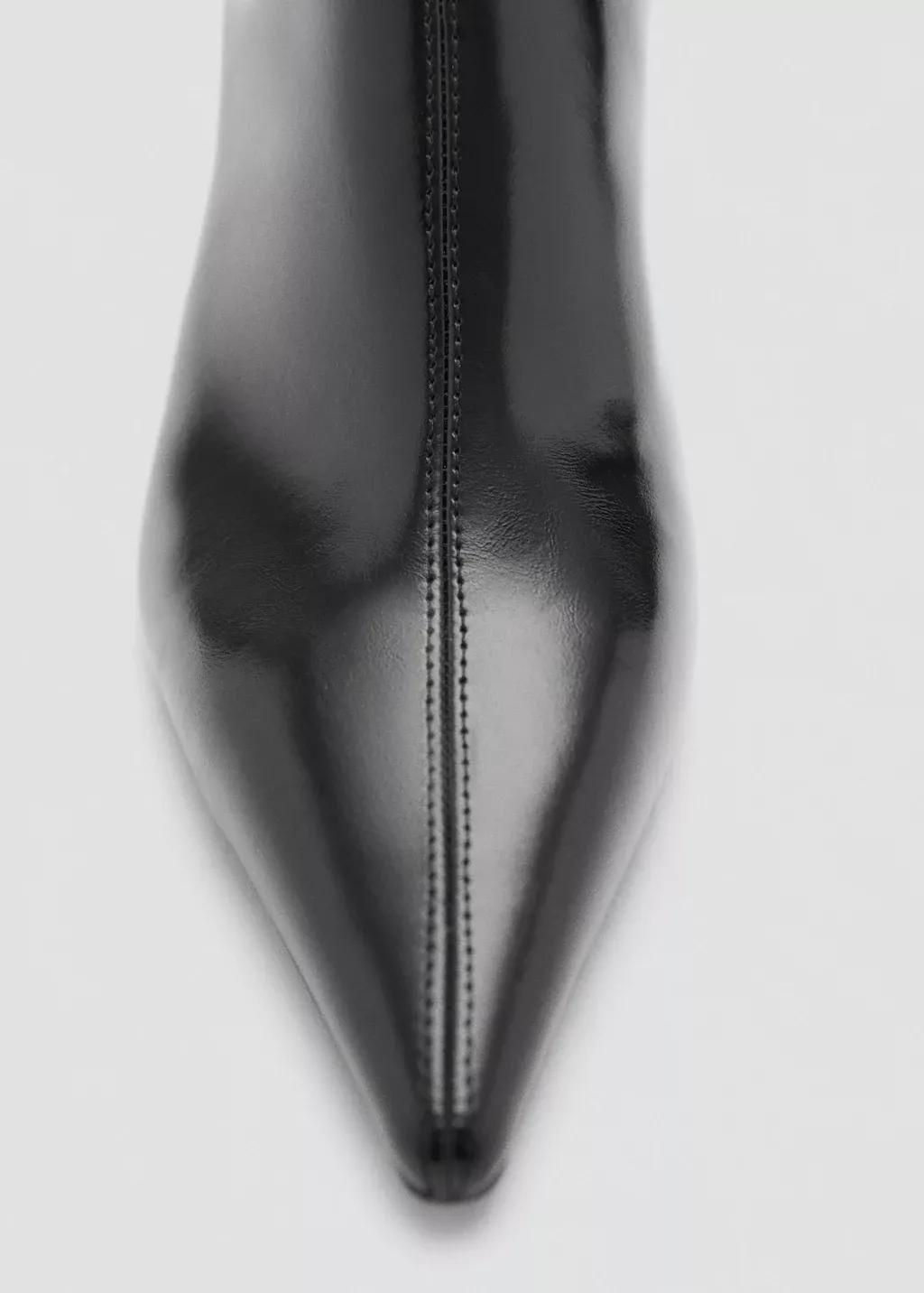 Black Kitten Heel Ankle Boots, , large image number 2