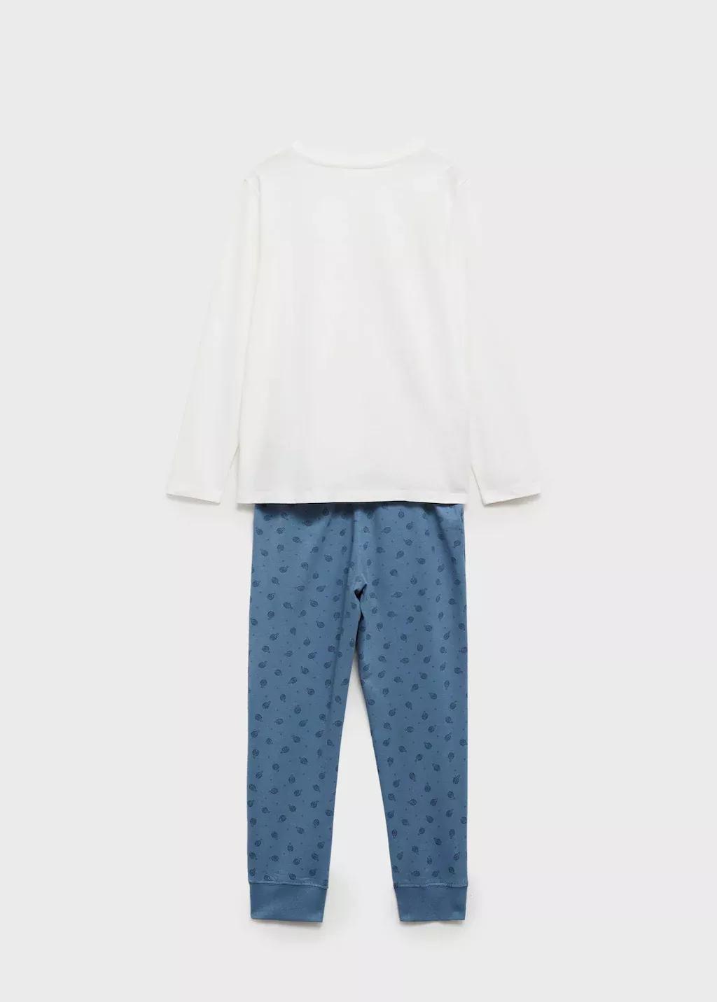 Blue Printed Long Pyjamas, Kids Boy, , large image number 4