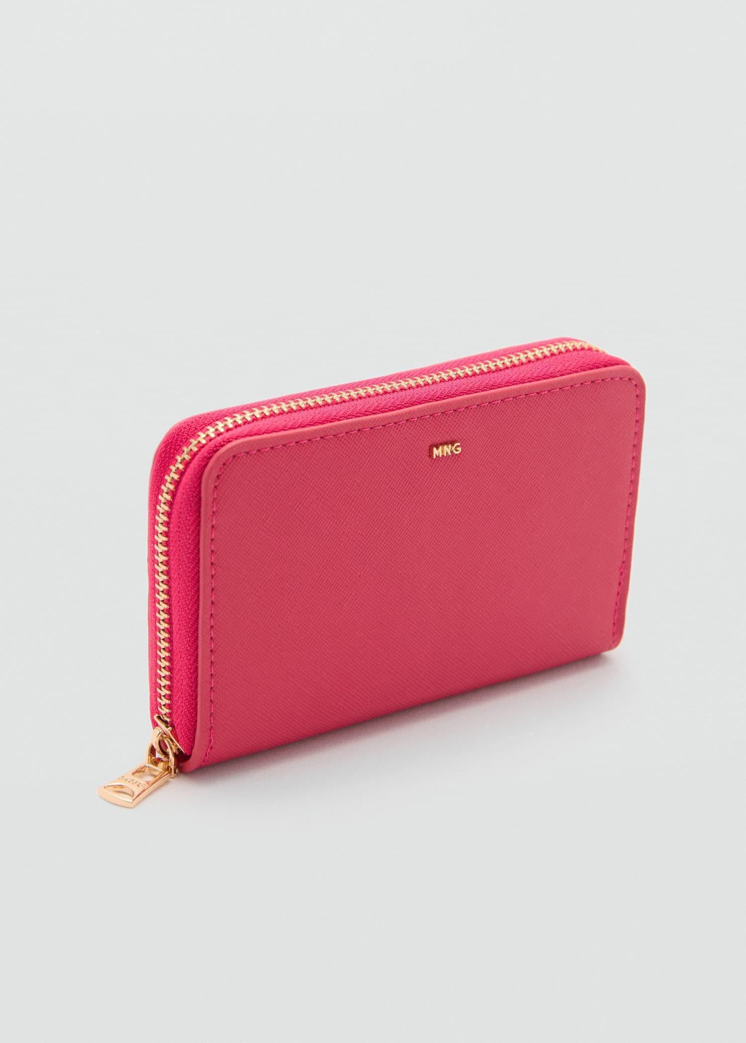 Red Saffiano-Effect Wallet, Medium Red, large image number 0