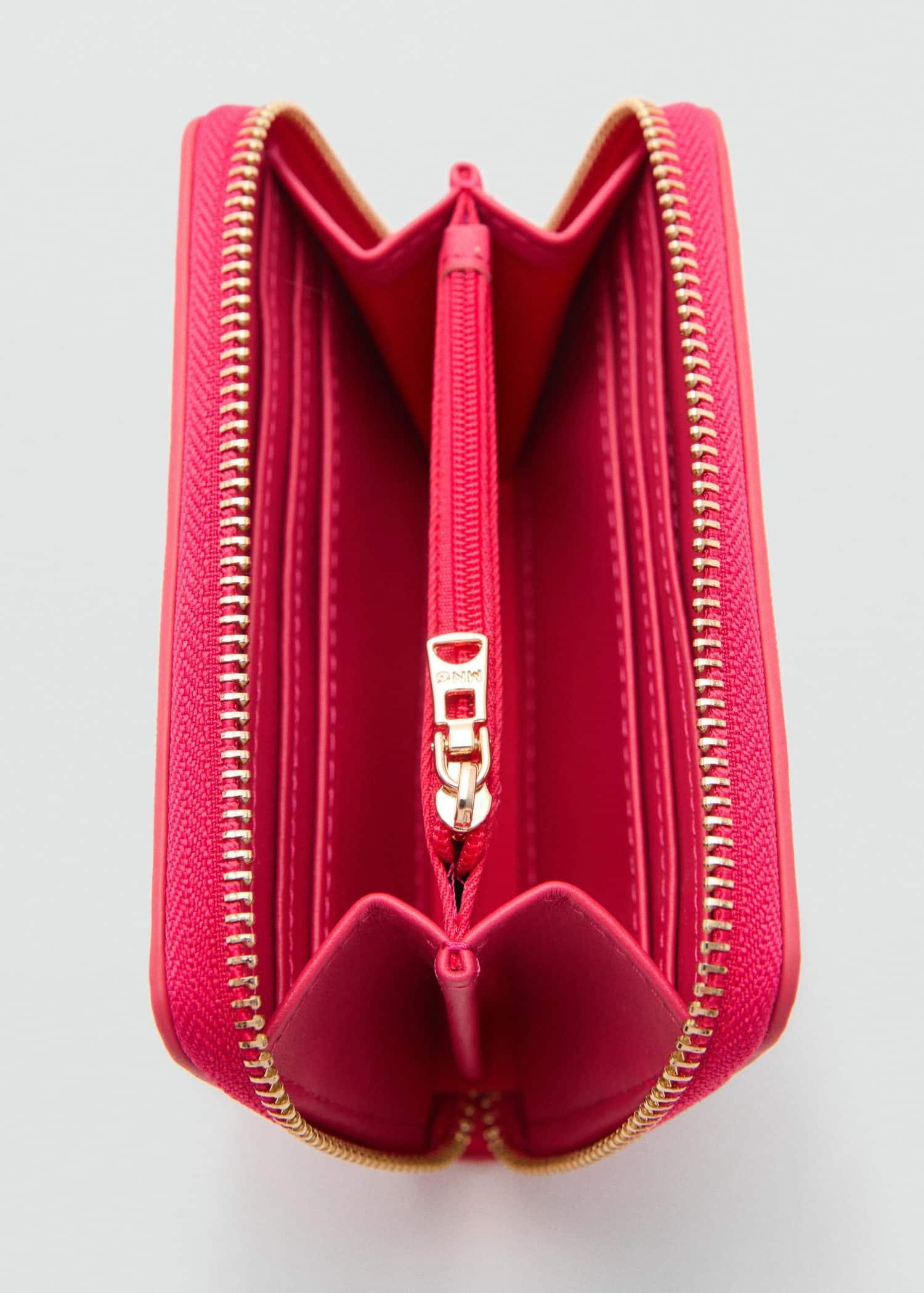 Red Saffiano-Effect Wallet, Medium Red, large image number 1