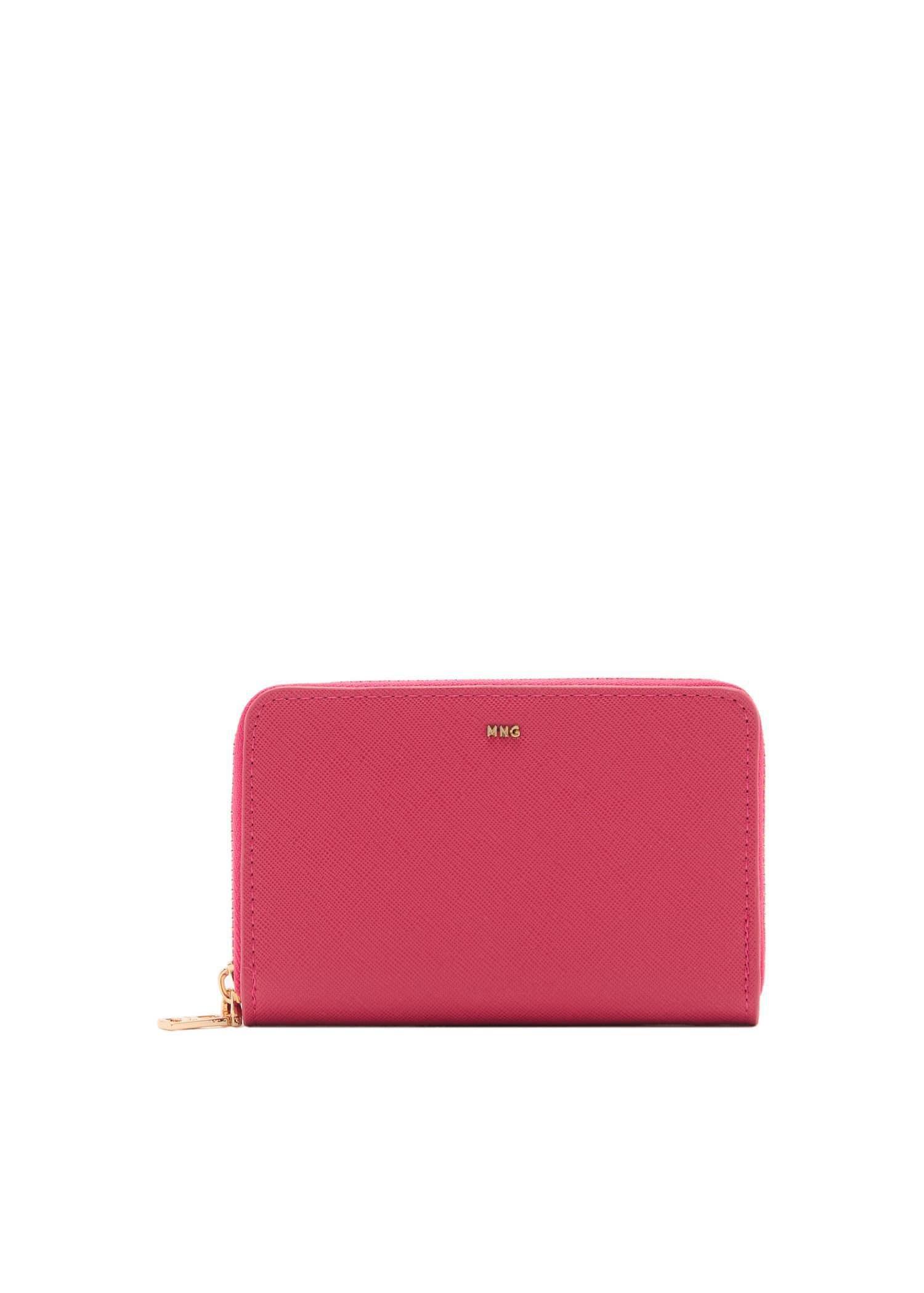 Red Saffiano-Effect Wallet, Medium Red, large image number 3