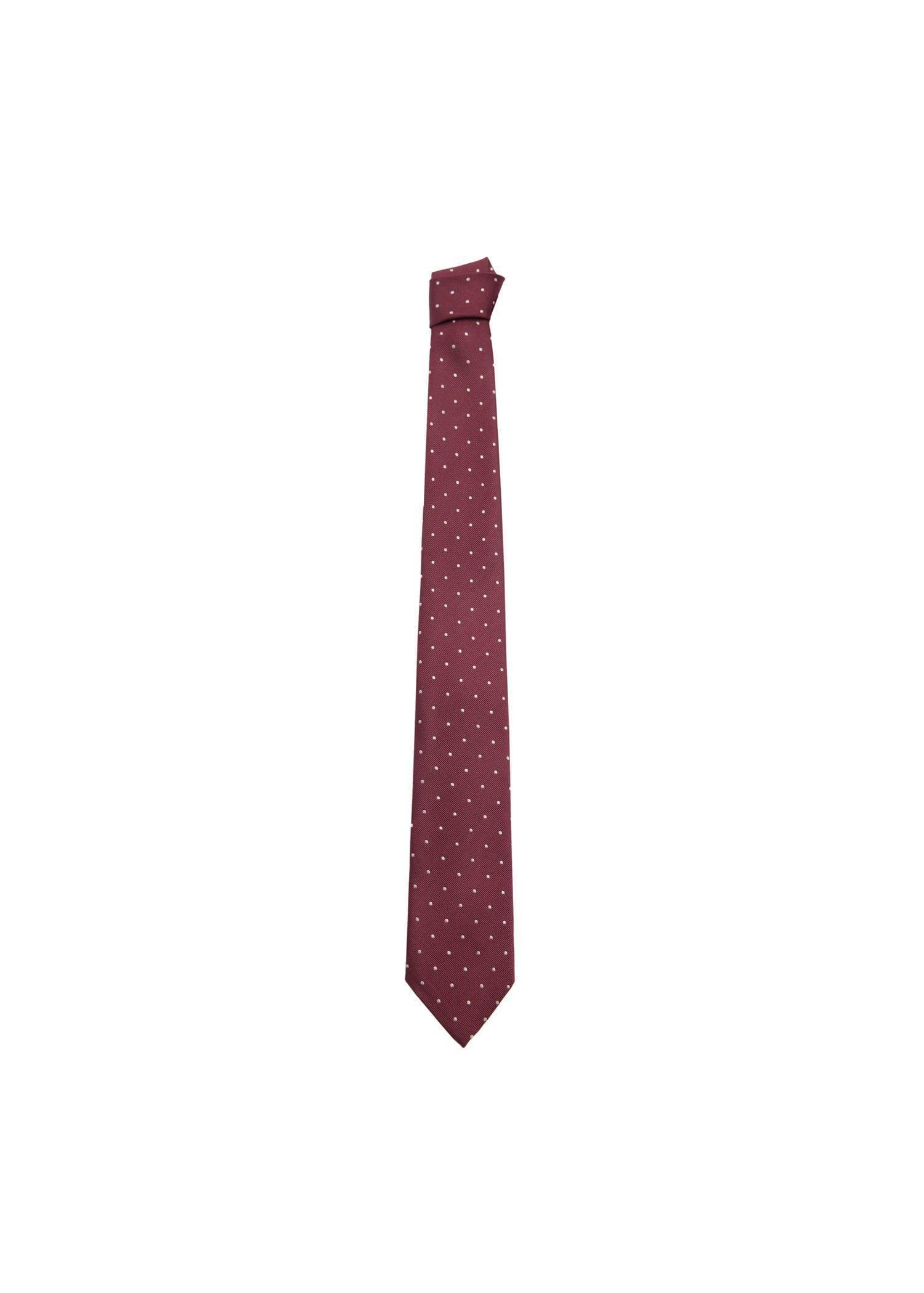 Red Tie With Polka Dots, Dark Red, large image number 1