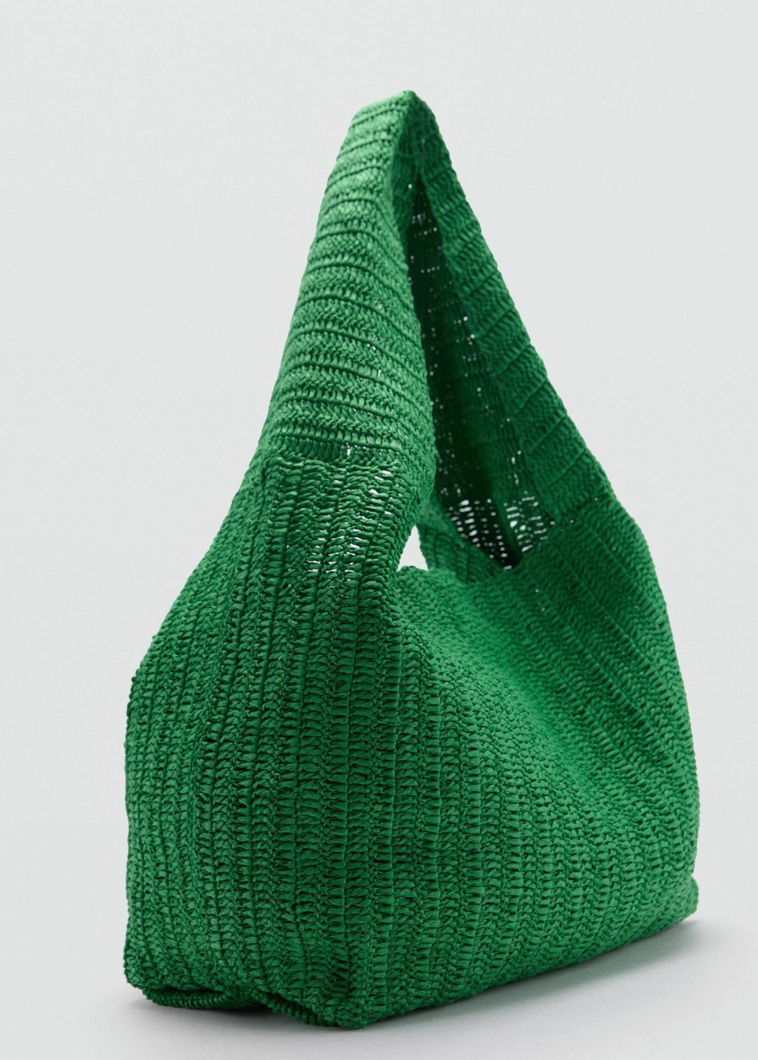 Green Natural Fibre Shopper Bag, 0201_43, large image number 0