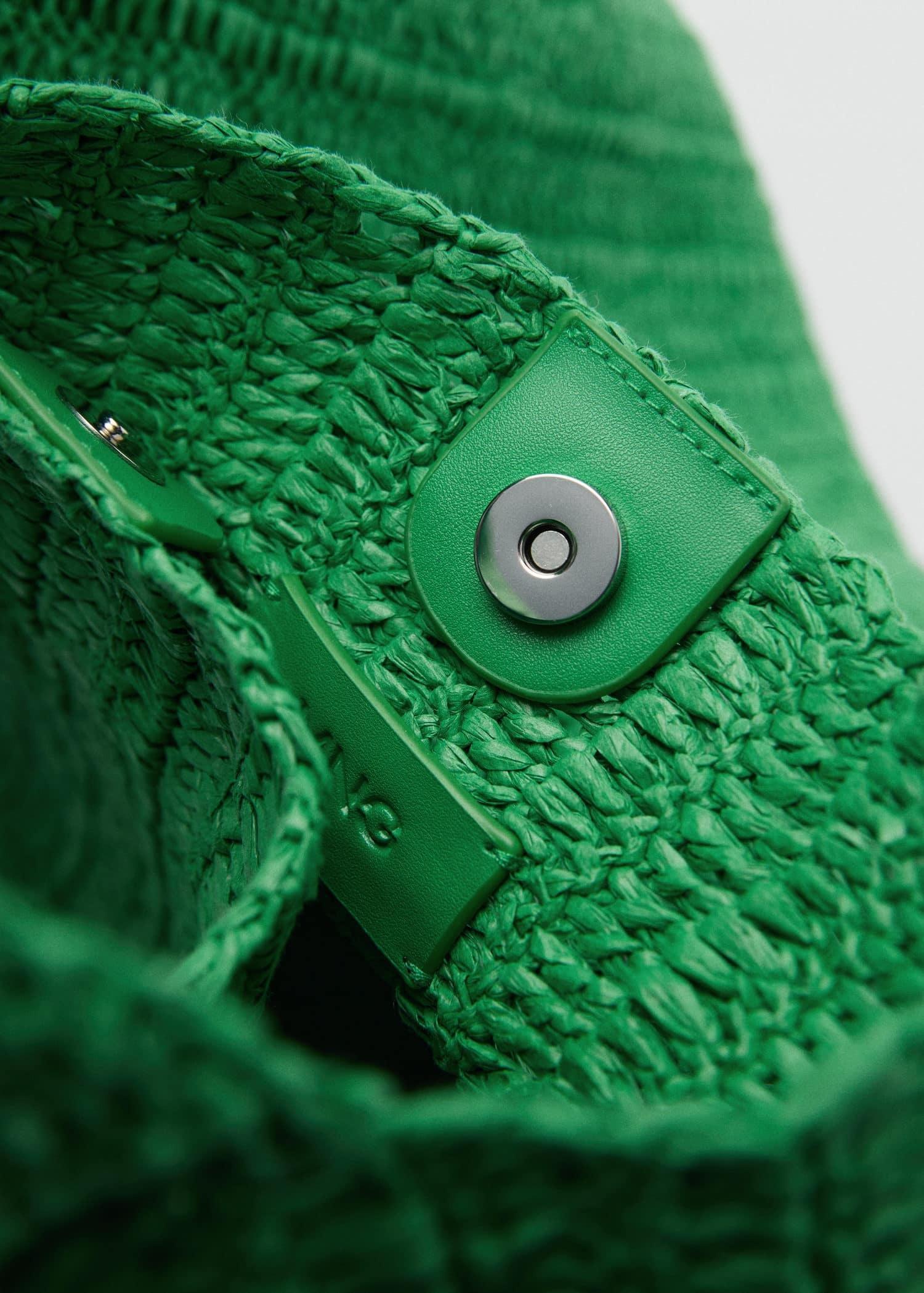 Green Natural Fibre Shopper Bag, 0201_43, large image number 2