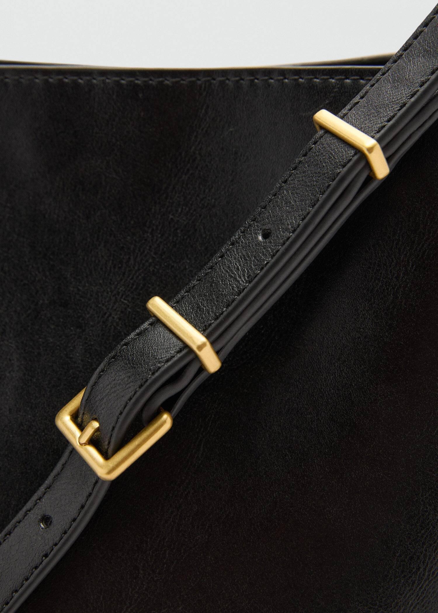 Black Shopper Bag With Padlock, 0201_99, large image number 4