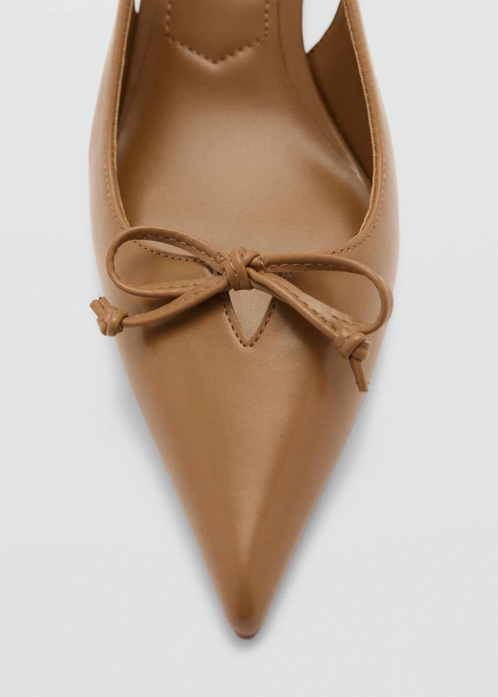 Brown Kitten Shoes With Bow Detail, , large image number 2