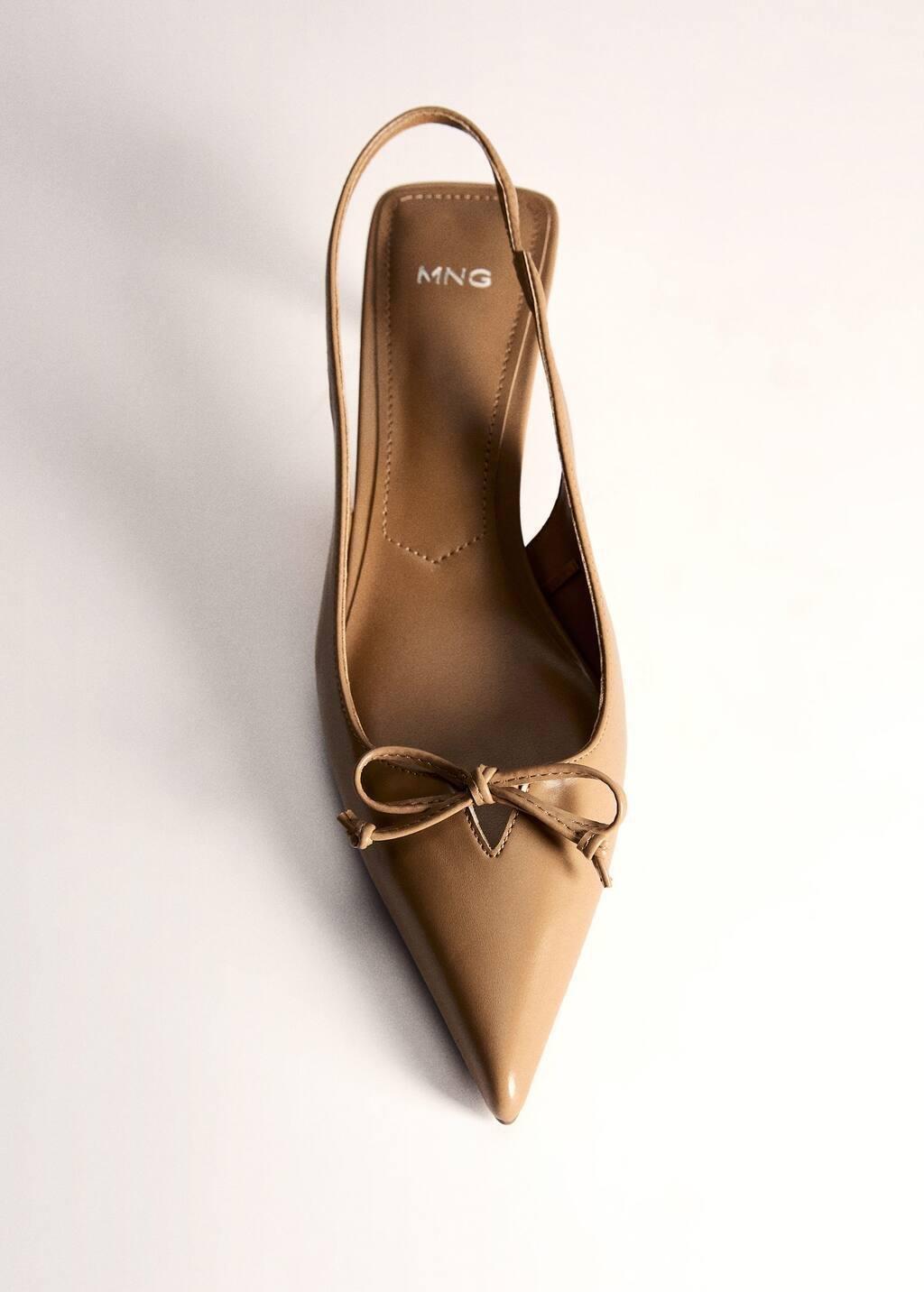 Brown Kitten Shoes With Bow Detail, , large image number 4
