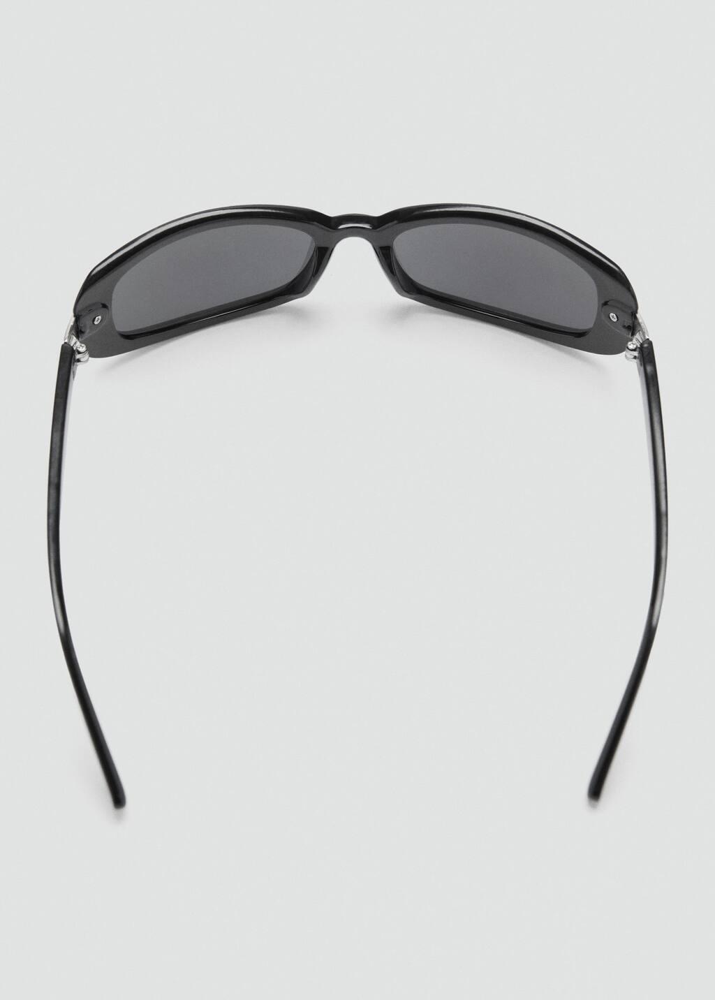 Black Sunglasses Metal Detail, Black, large image number 1