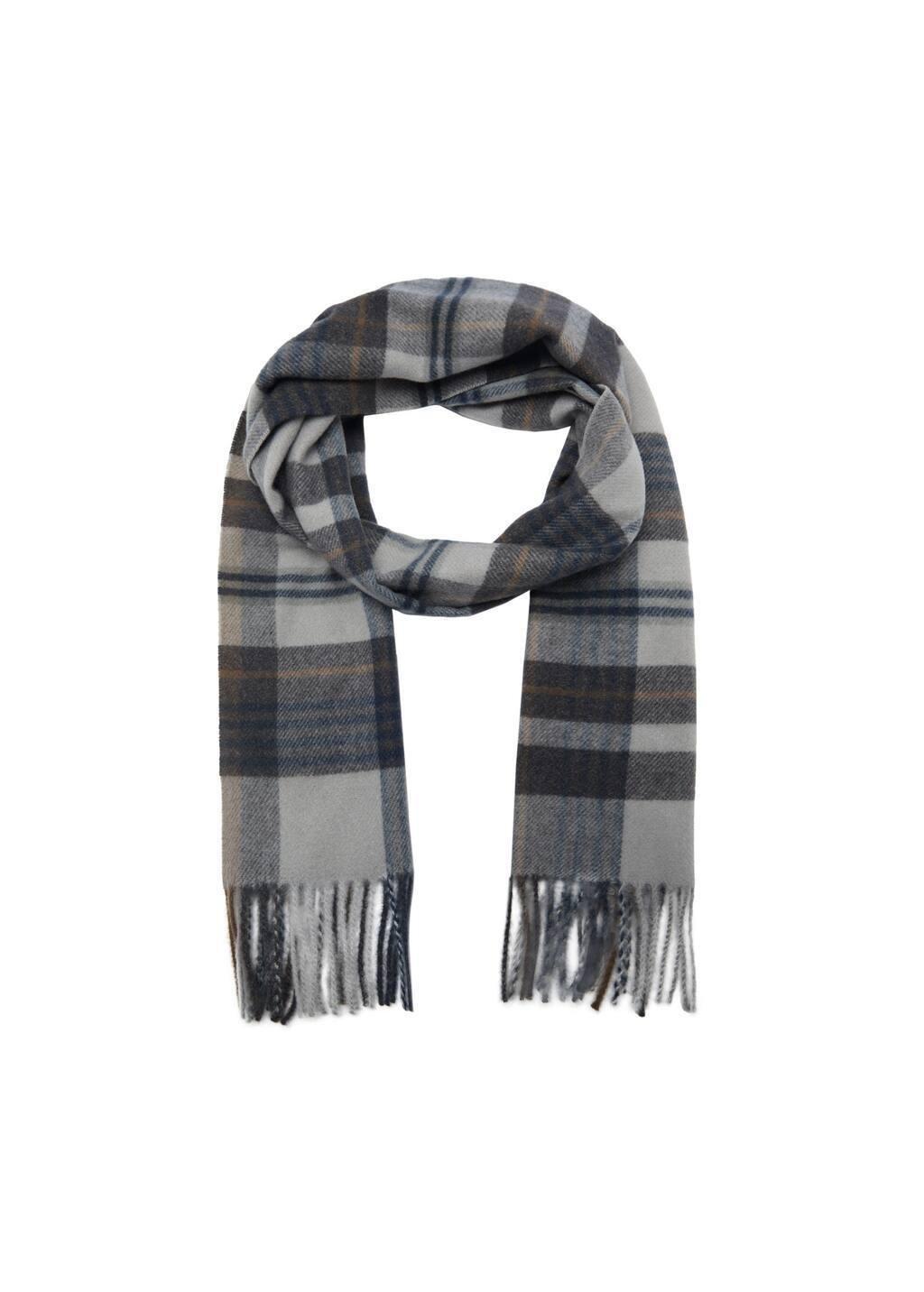 Grey Oxford Scarf, Grey, large image number 1