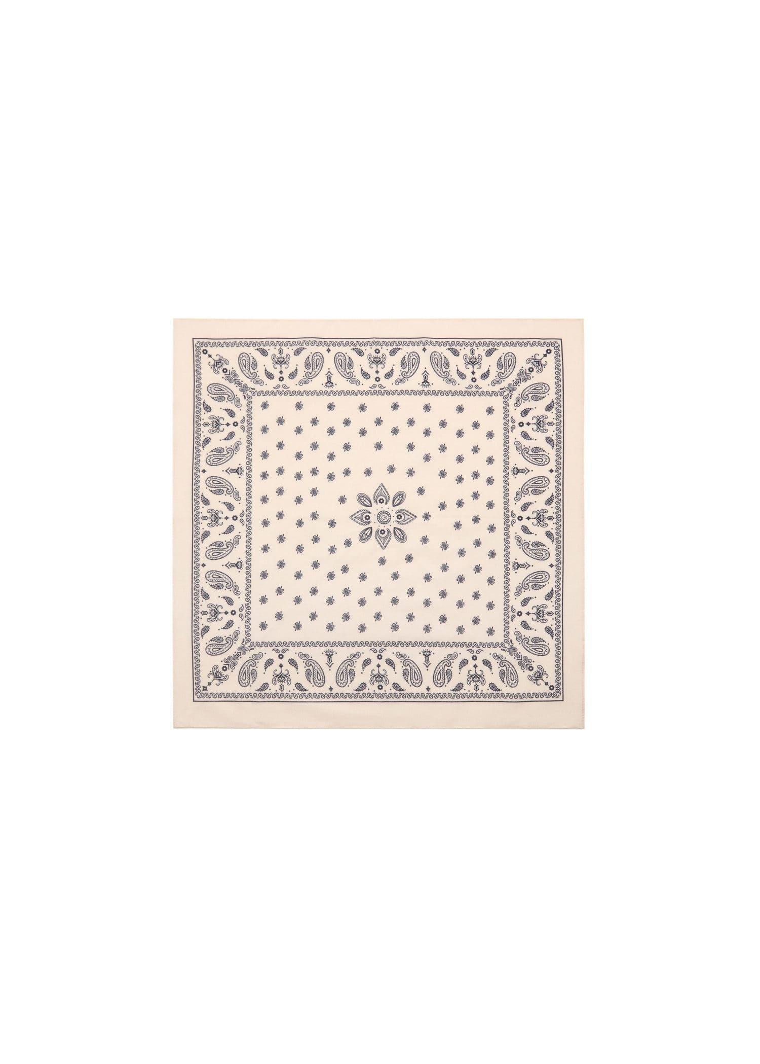 Beige Cotton Bandana, Light Beige, large image number 2