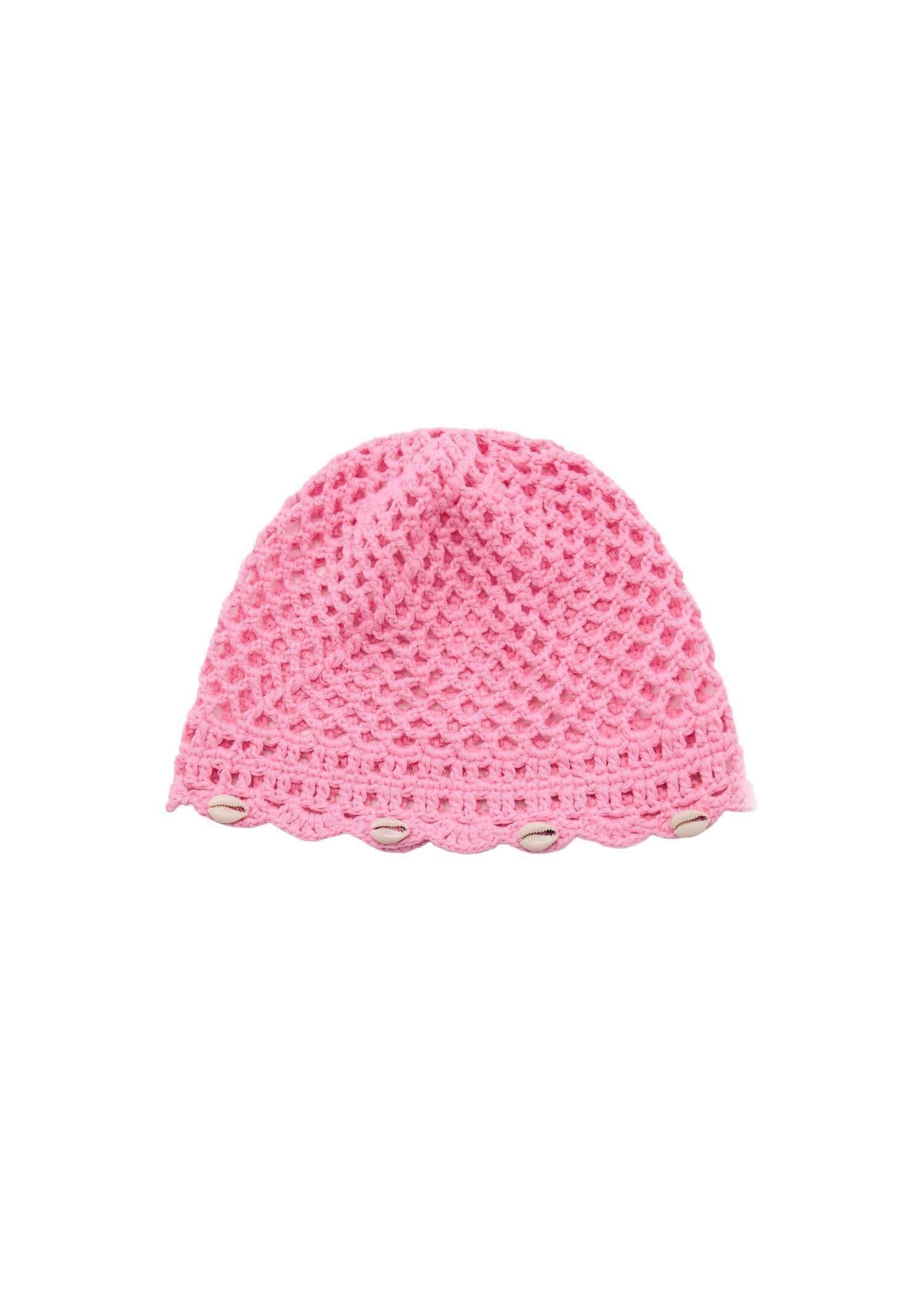 Pink Gorro Casquete Crochet Hat, Pink, large image number 2