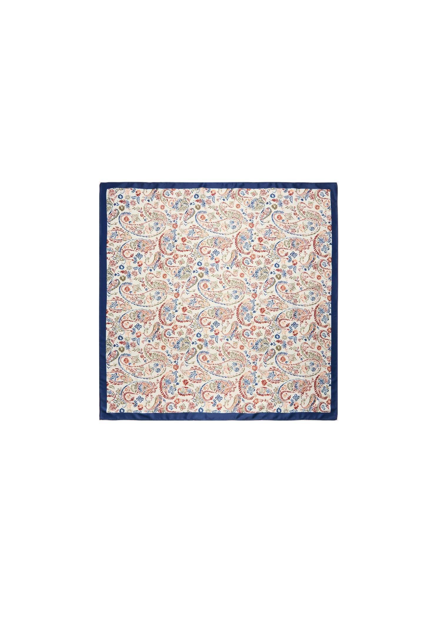 Beige Floral Printed Scarf, 0201_05, large image number 2