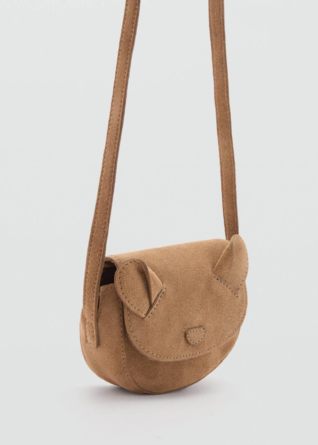 LT PASTEL BROWN Orejitas leather bag, Baby Girl, Light Pastel Brown, large image number 0
