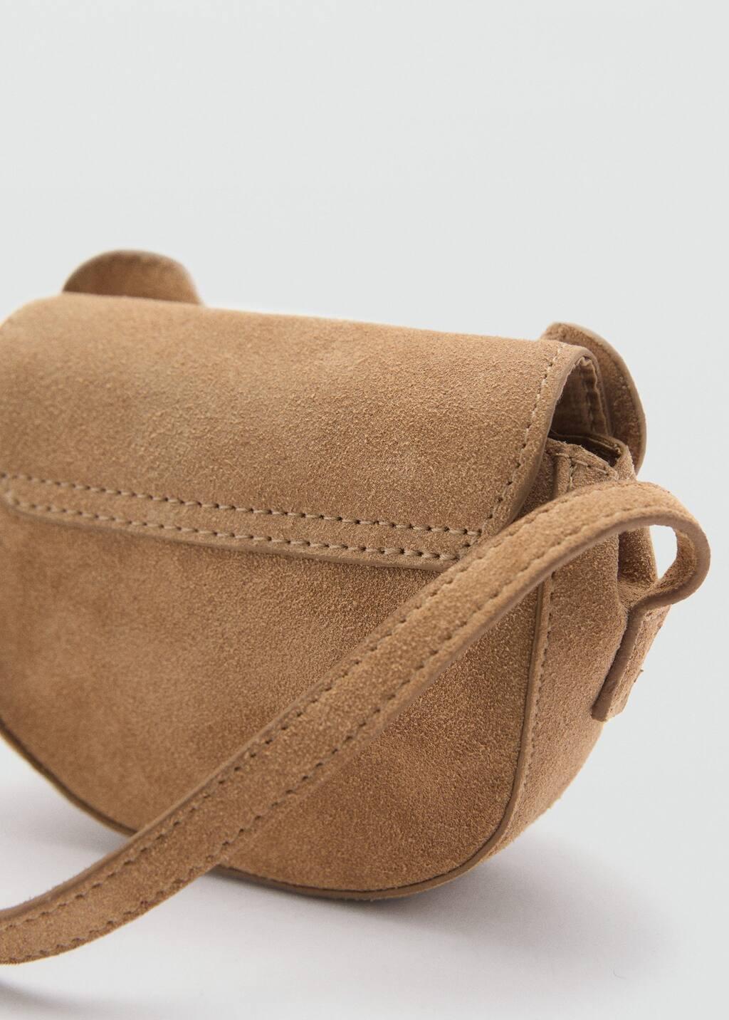 LT PASTEL BROWN Orejitas leather bag, Baby Girl, Light Pastel Brown, large image number 1