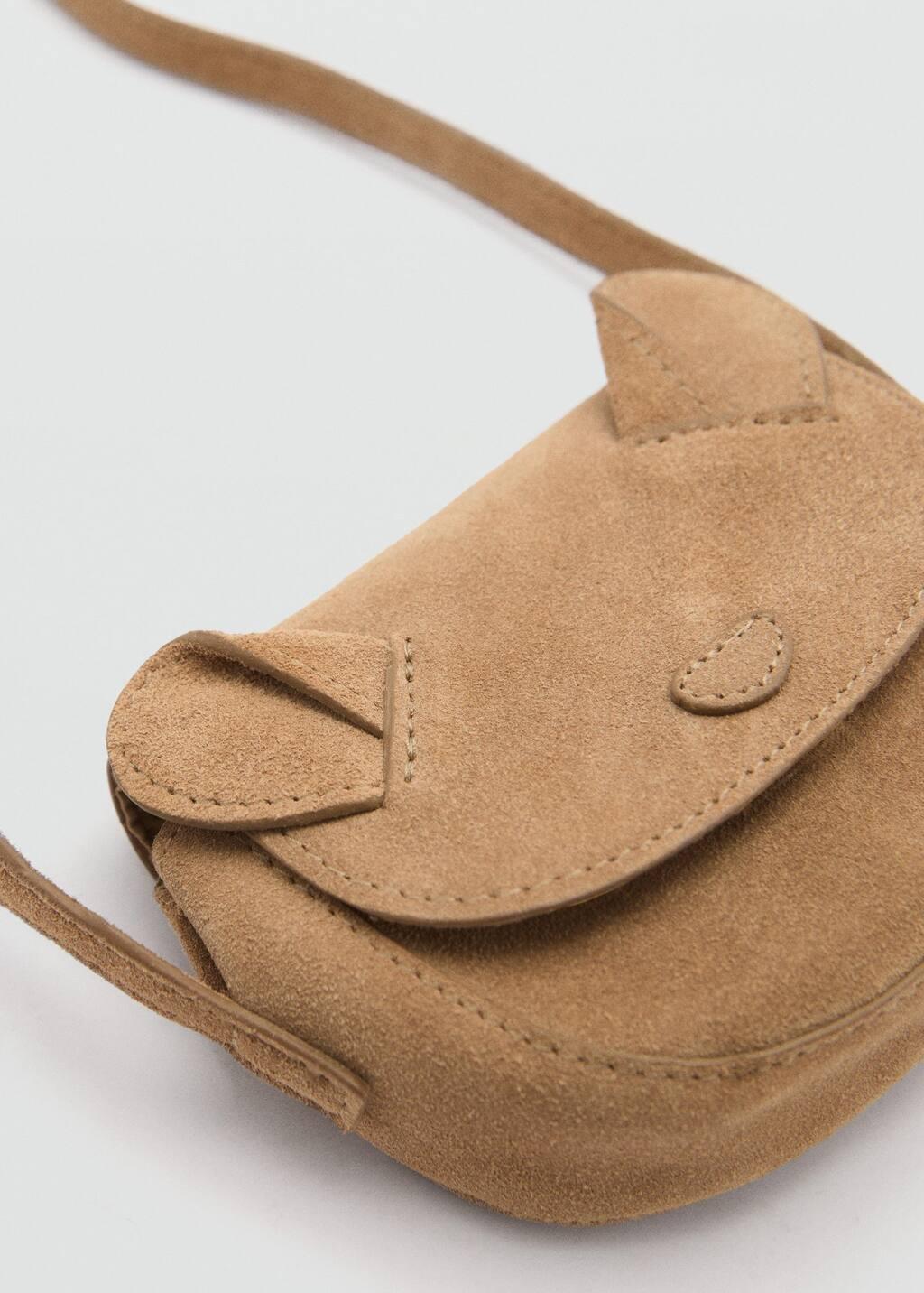 LT PASTEL BROWN Orejitas leather bag, Baby Girl, Light Pastel Brown, large image number 2