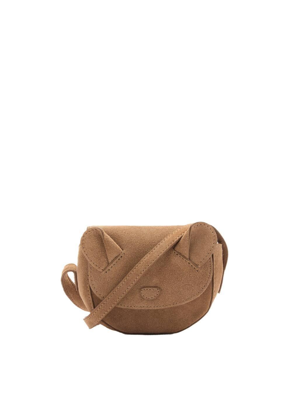 LT PASTEL BROWN Orejitas leather bag, Baby Girl, Light Pastel Brown, large image number 3