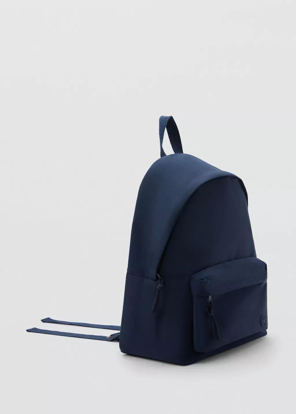 Navy Front Pocket Backpack, Kids Boy, Navy, large image number 0
